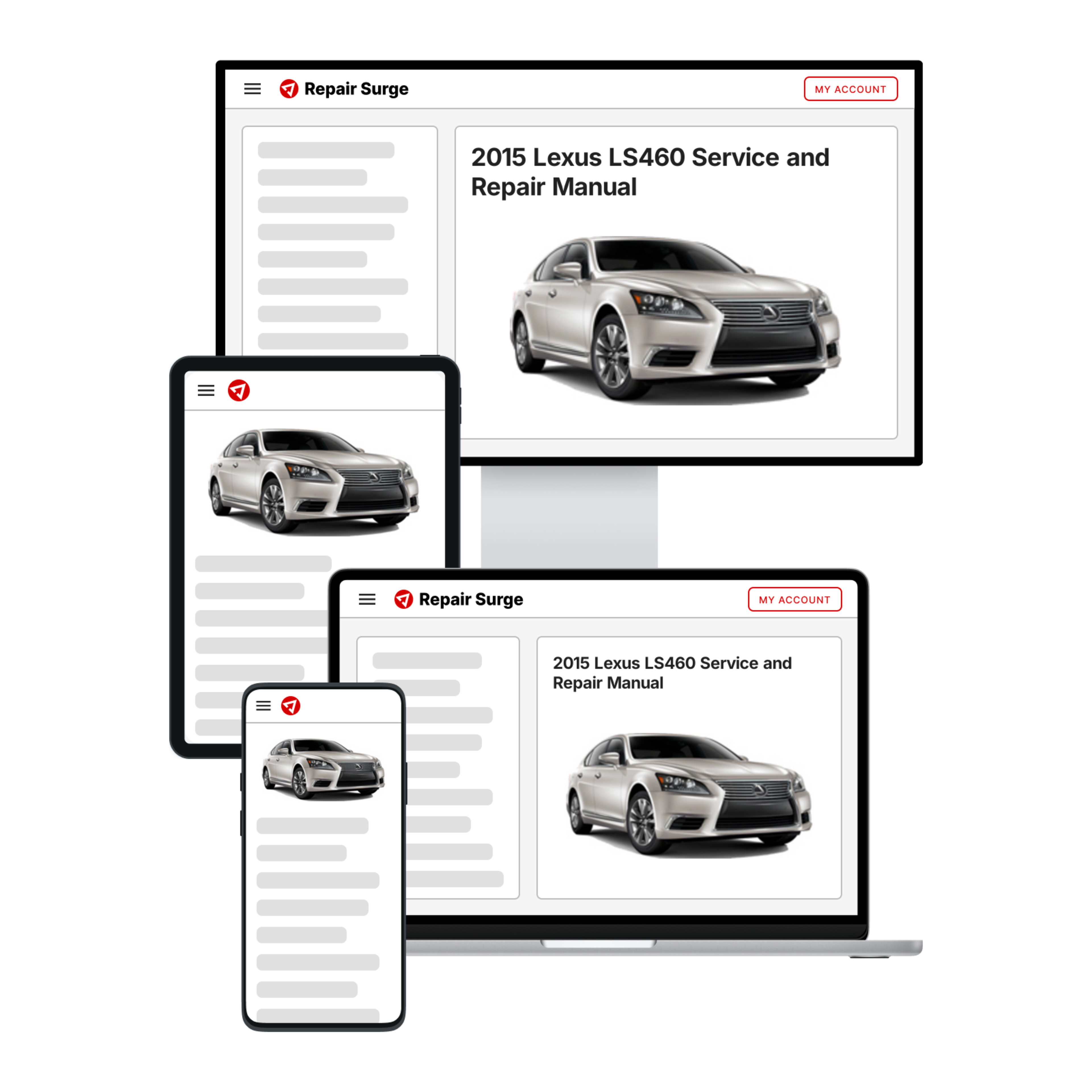 2015 Lexus LS460 service and repair manual hero image