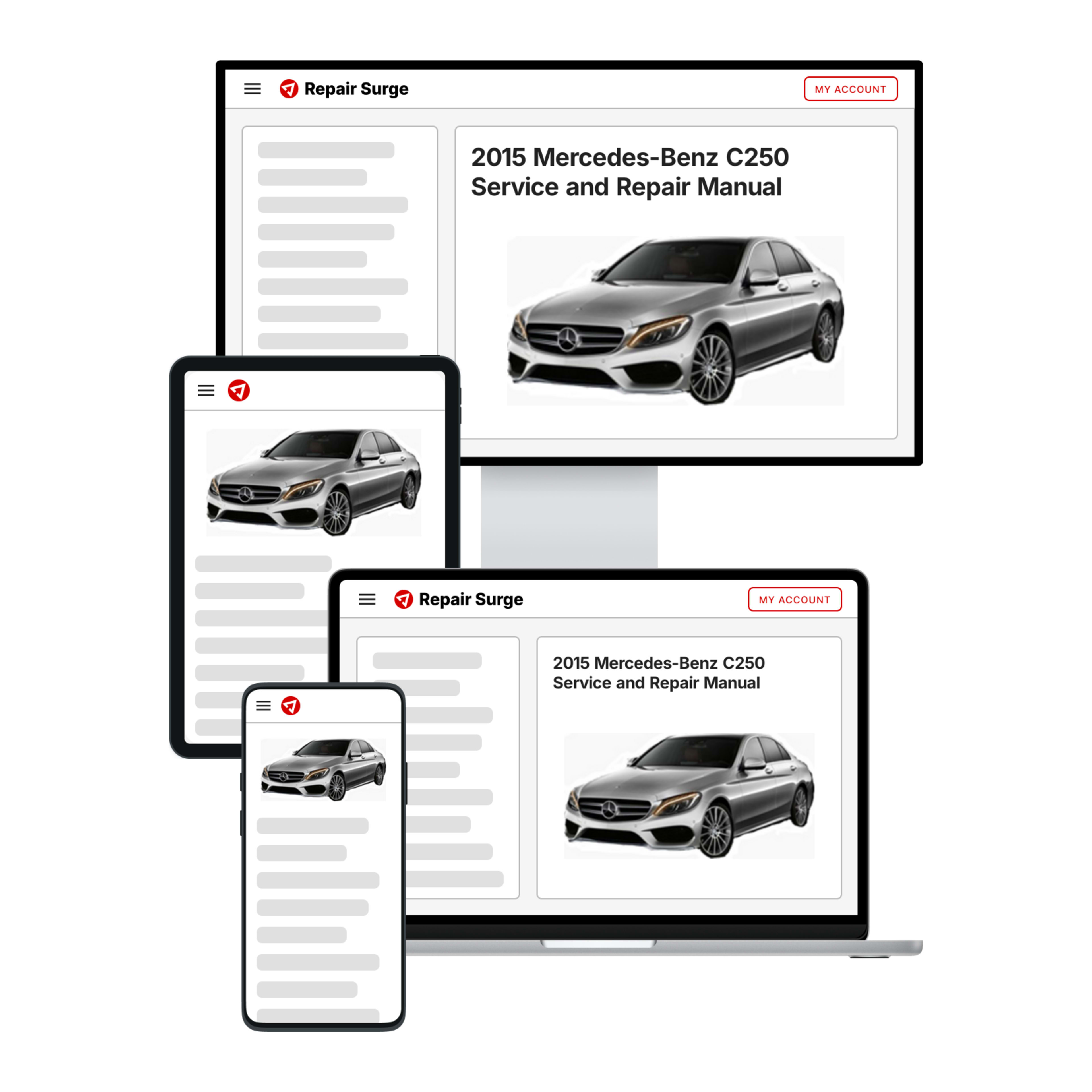 2015 Mercedes-Benz C250 service and repair manual hero image