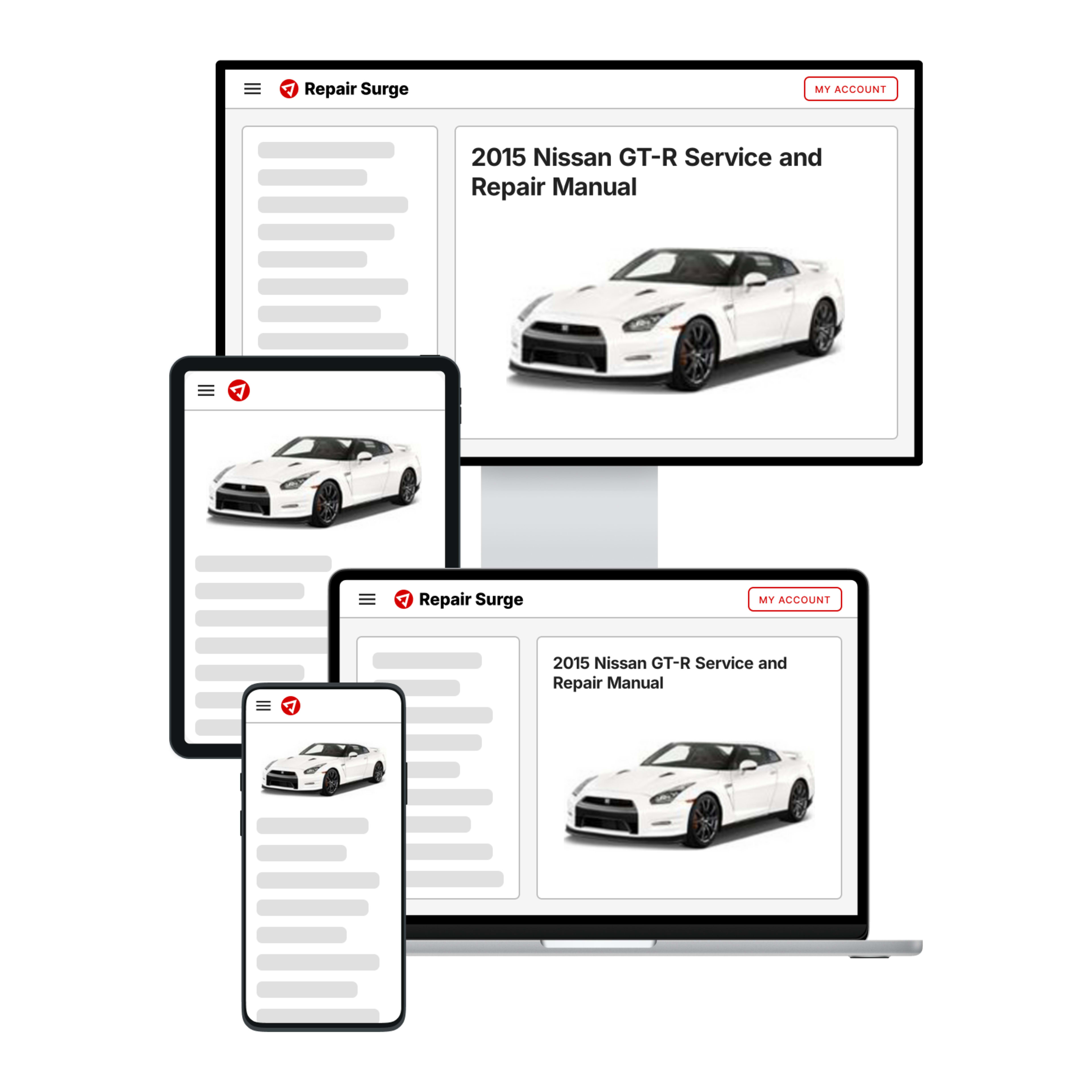 2015 Nissan GT-R service and repair manual hero image