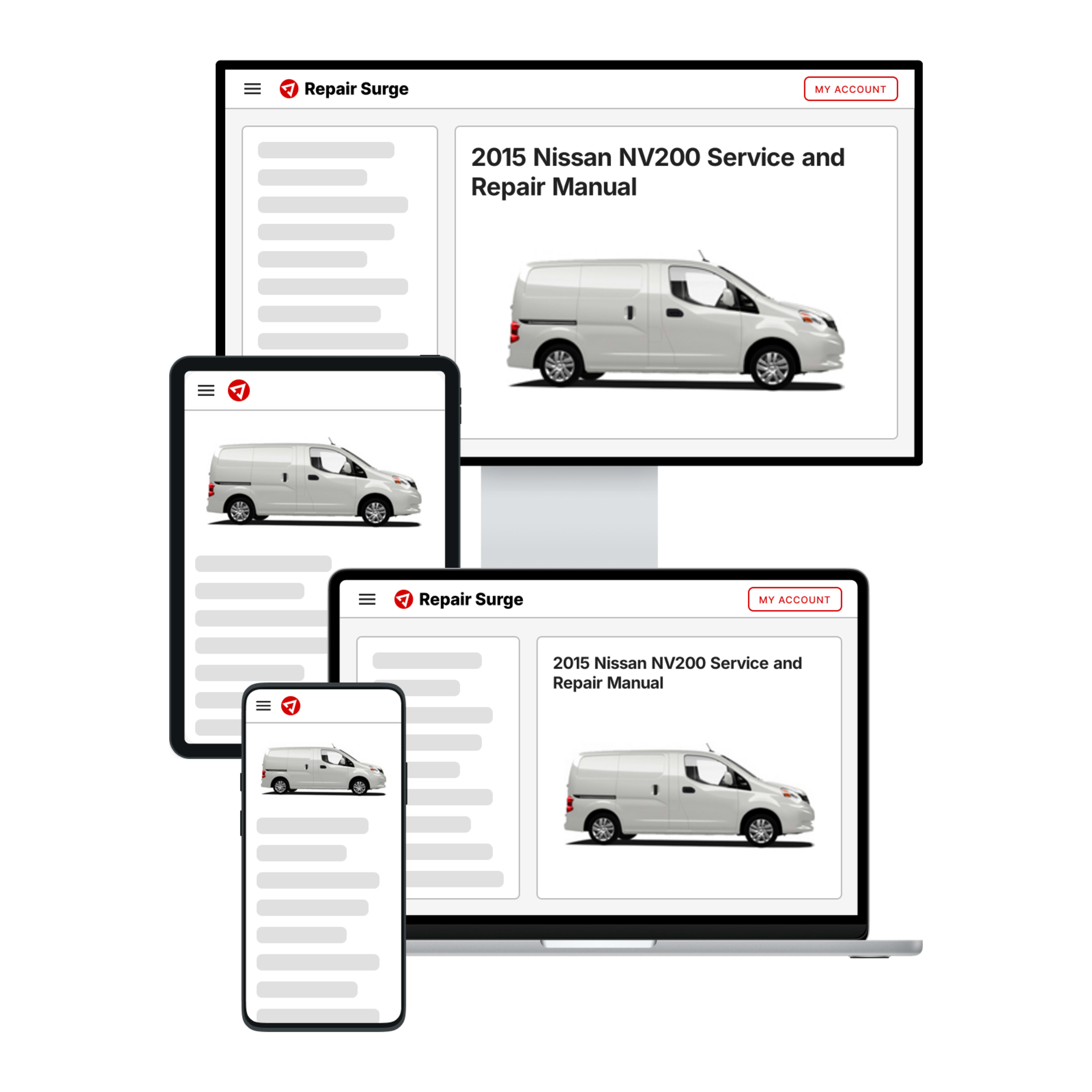 2015 Nissan NV200 service and repair manual hero image