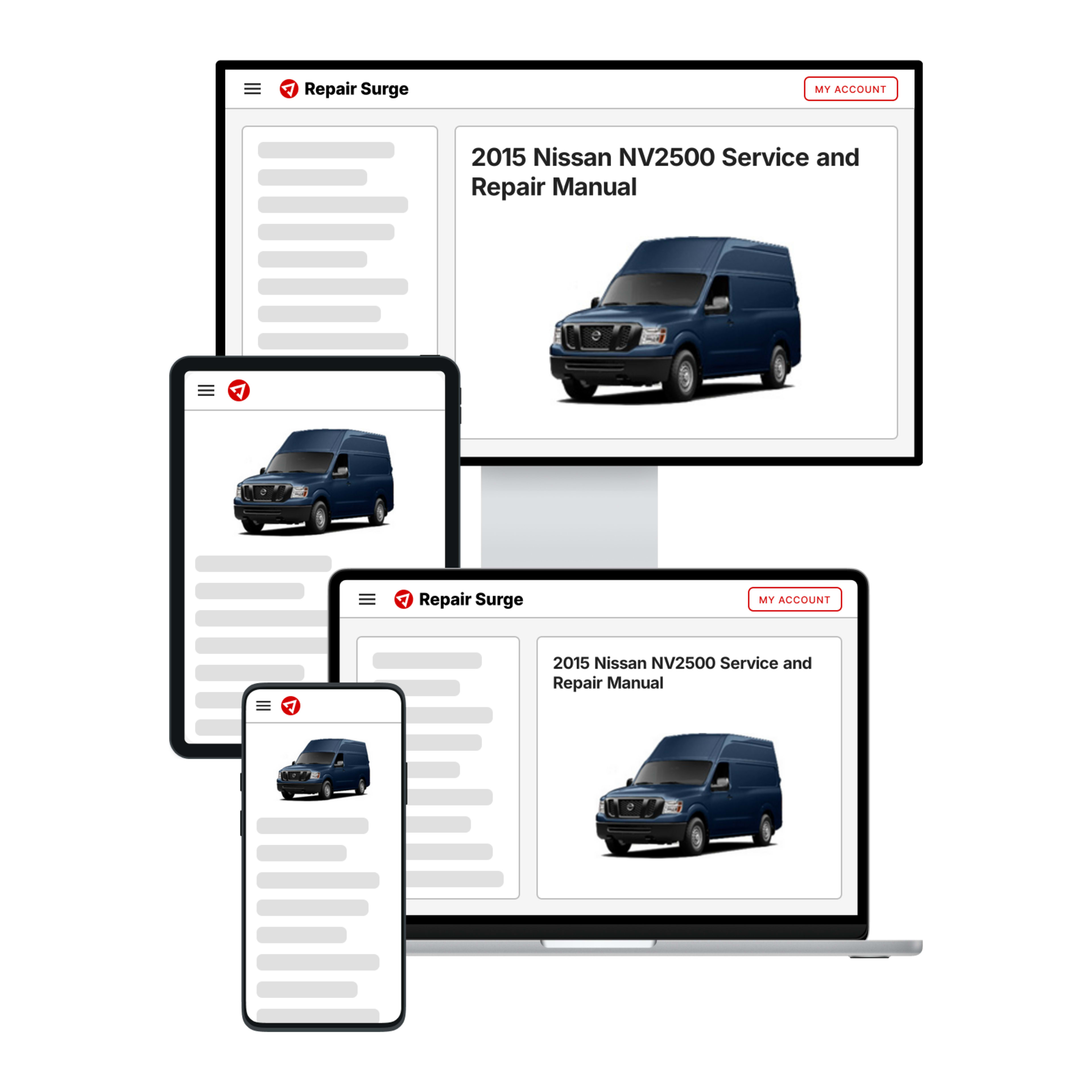 2015 Nissan NV2500 service and repair manual hero image