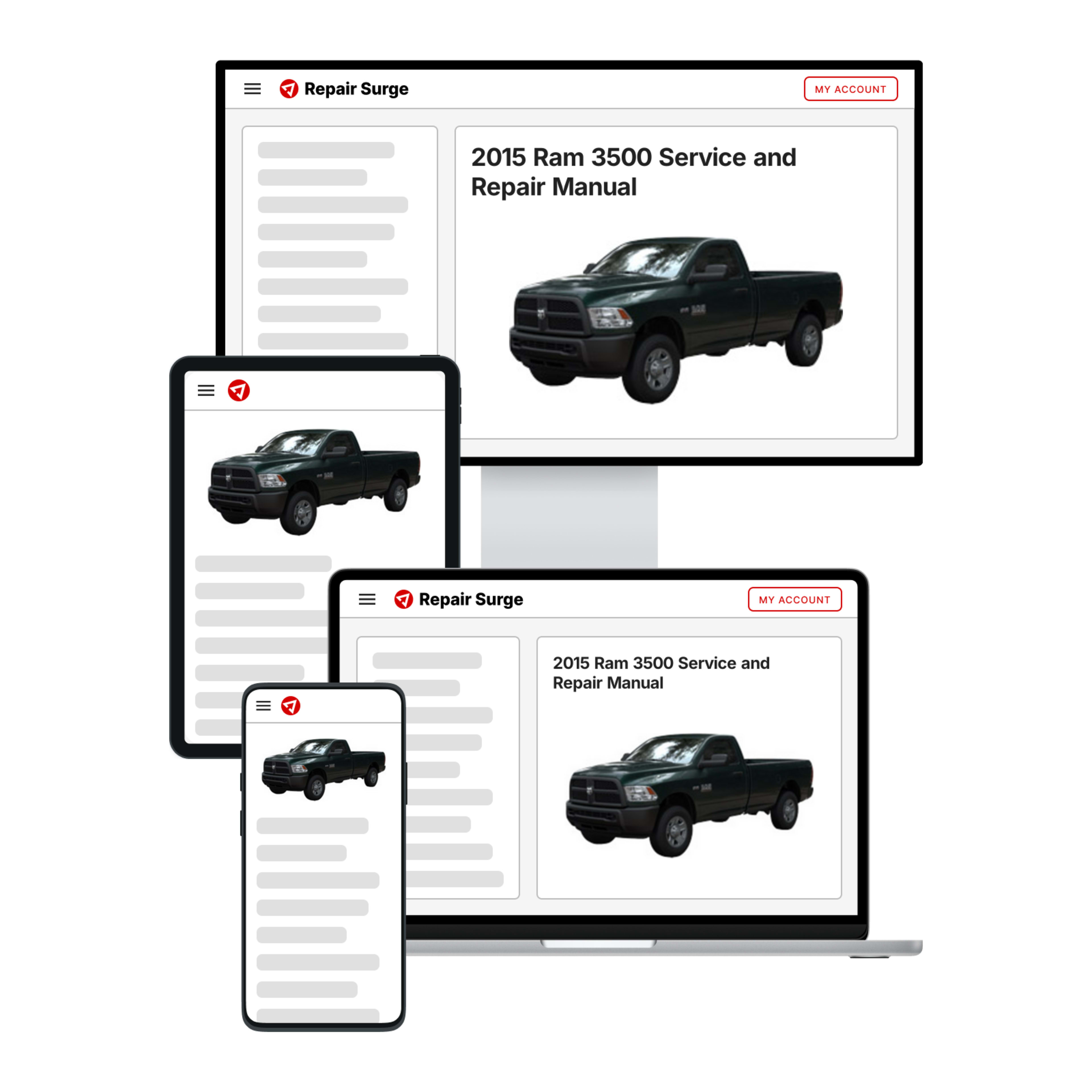 2015 Ram 3500 service and repair manual hero image