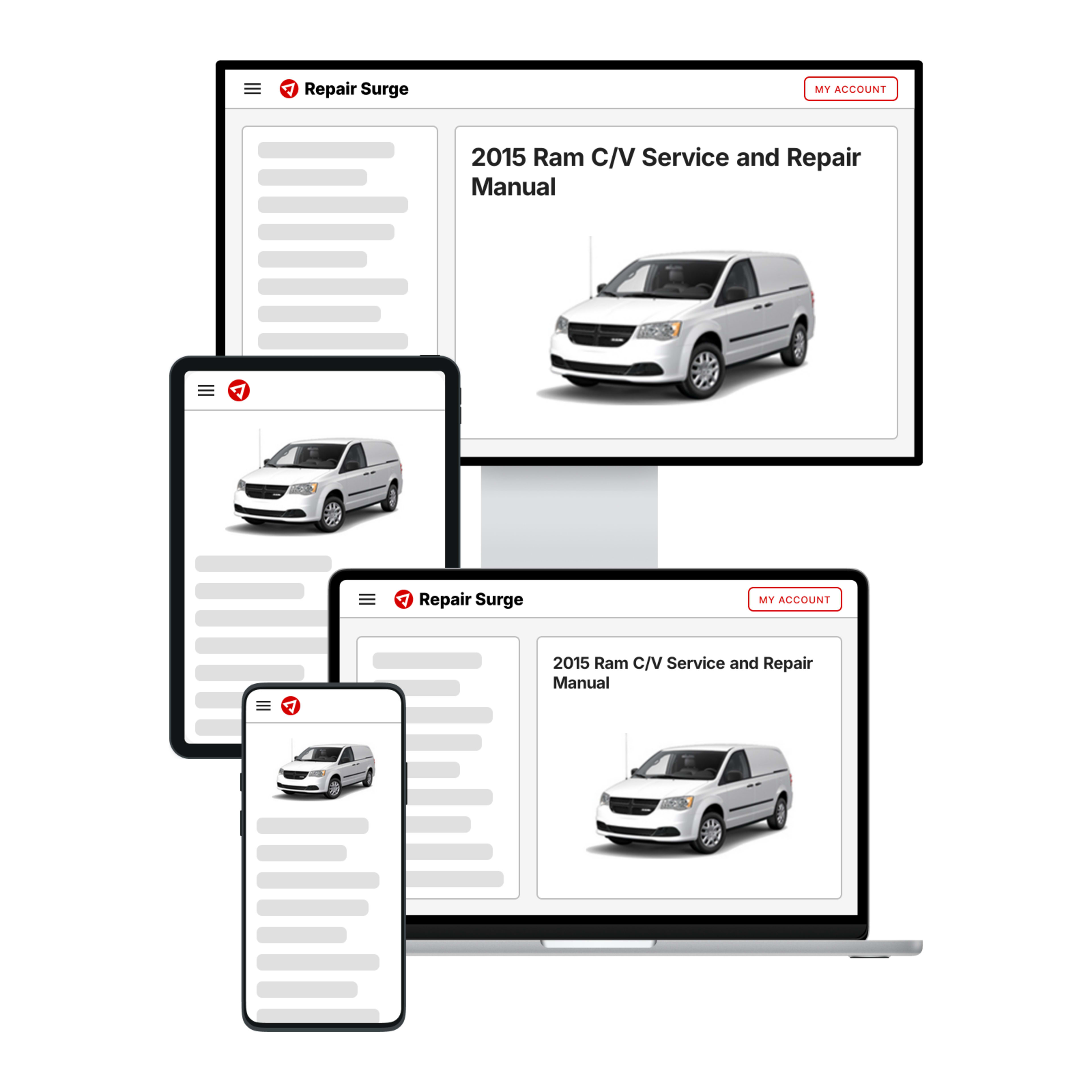 2015 Ram C/V service and repair manual hero image