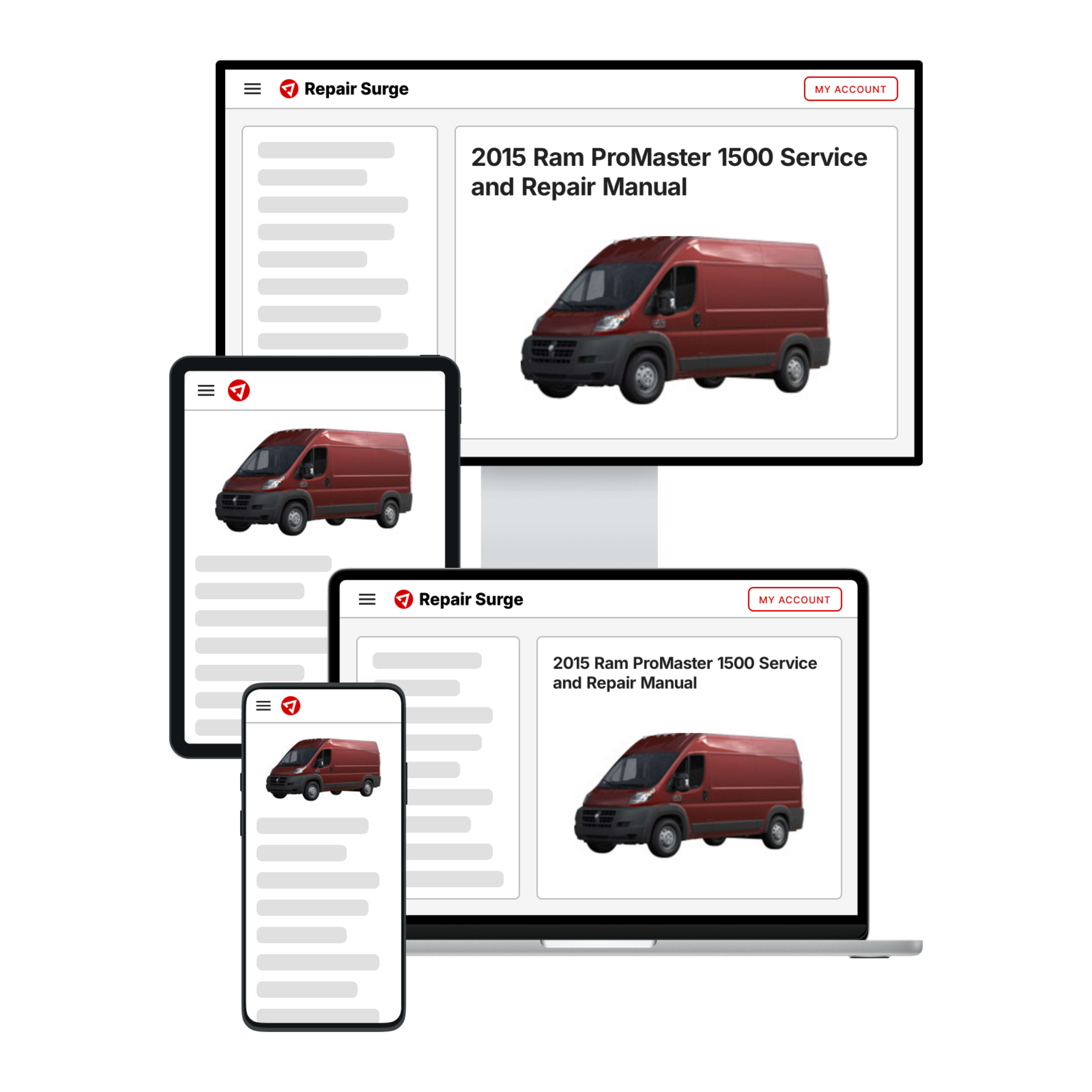 2015 Ram ProMaster 1500 service and repair manual hero image