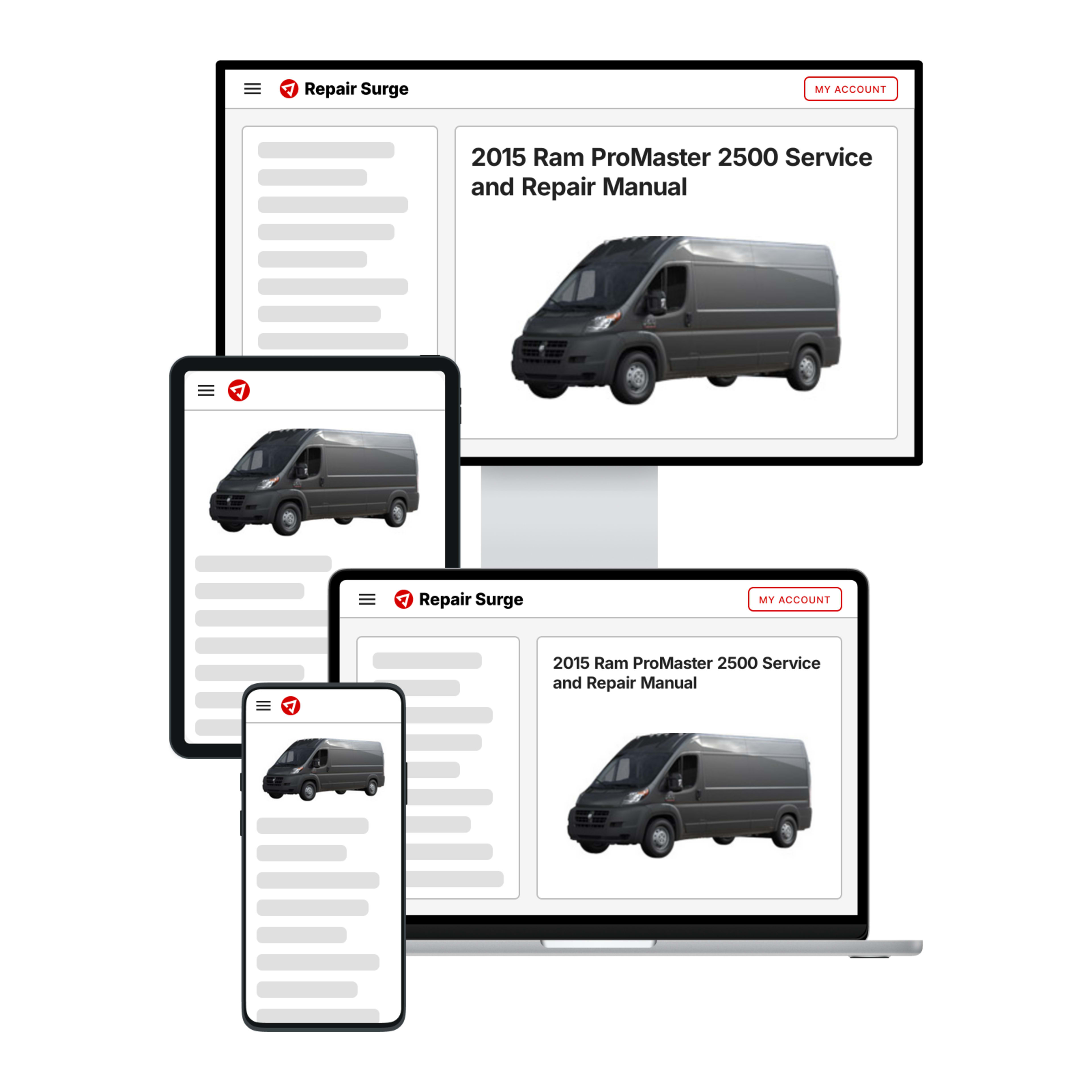 2015 Ram ProMaster 2500 service and repair manual hero image
