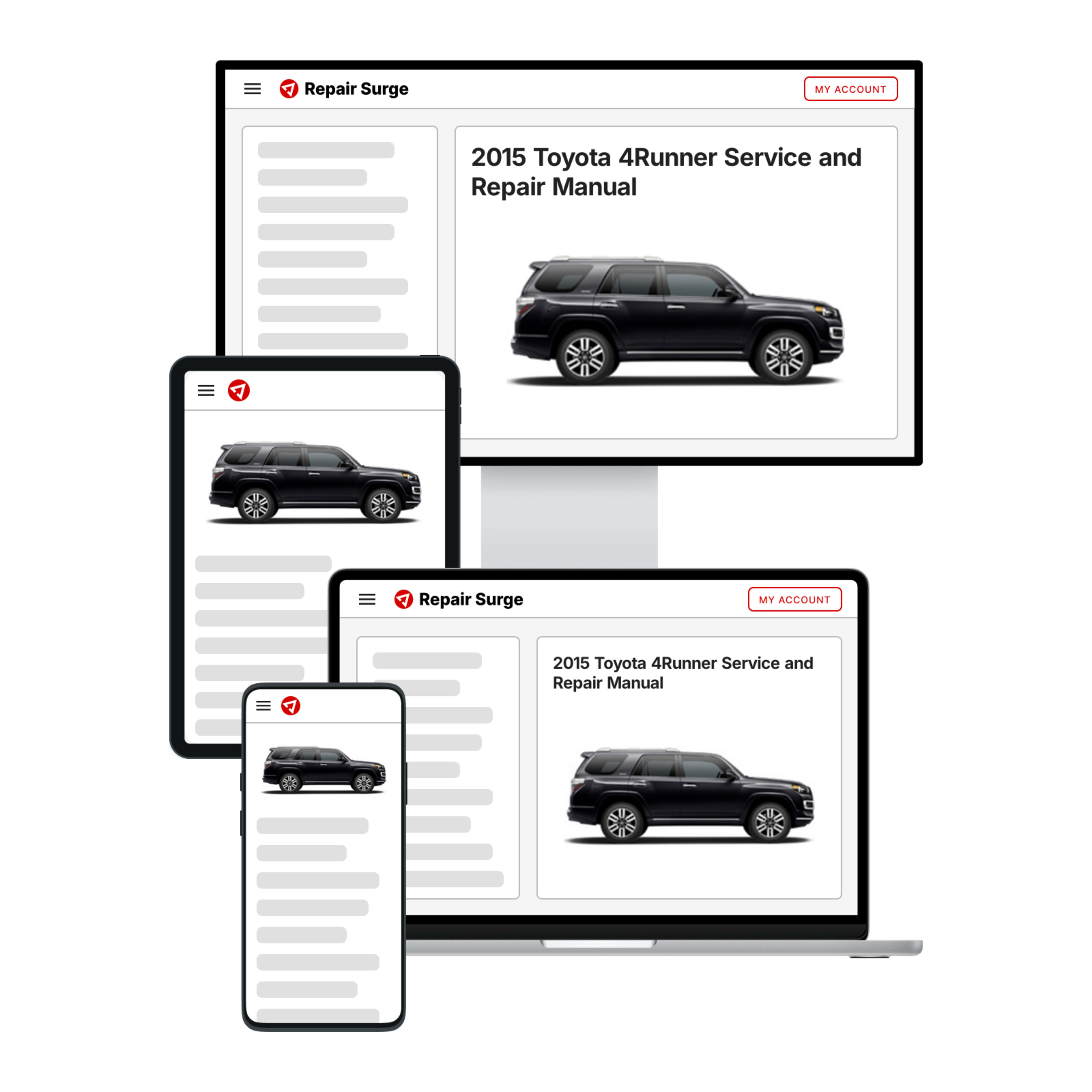 2015 Toyota 4Runner service and repair manual hero image