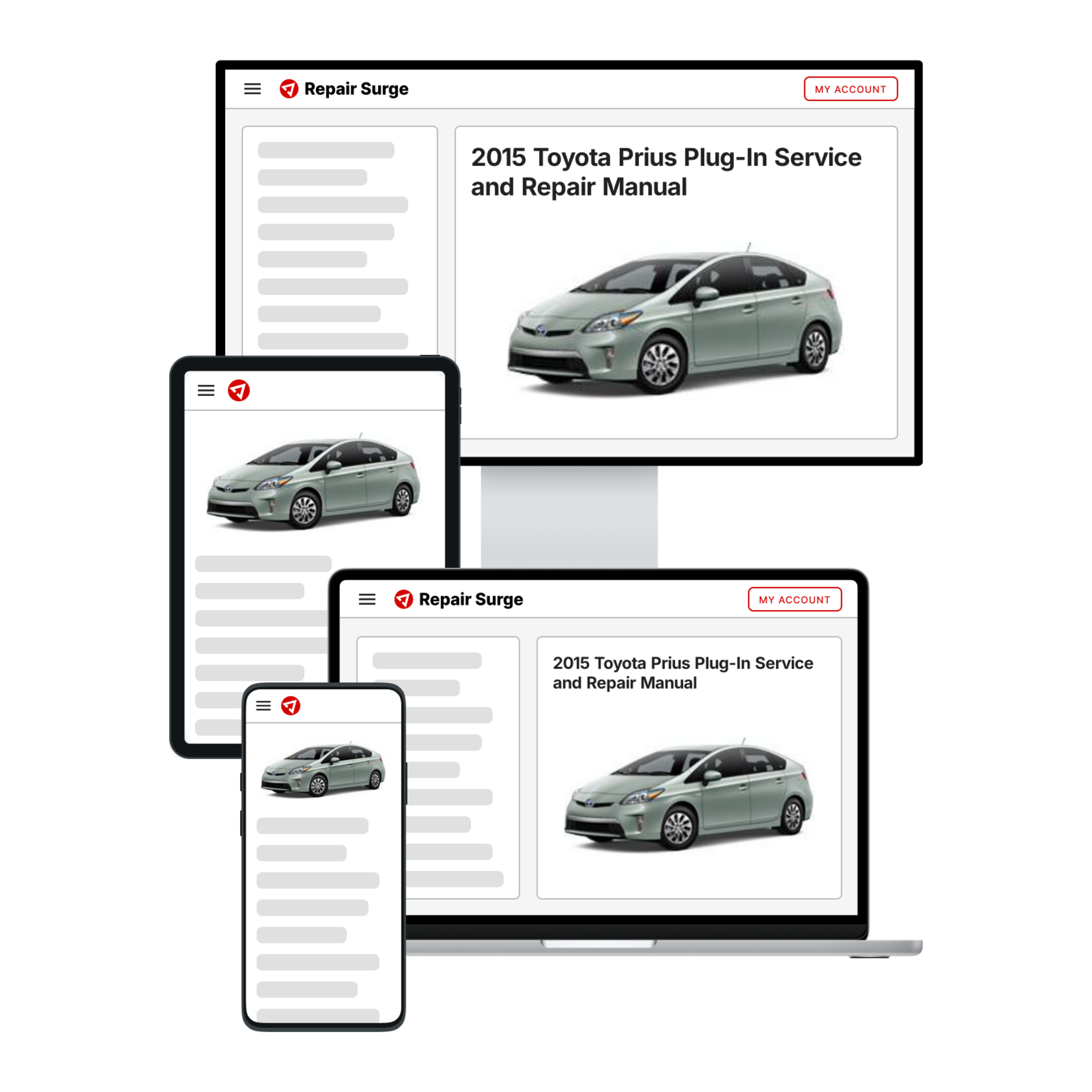 2015 Toyota Prius Plug-In service and repair manual hero image
