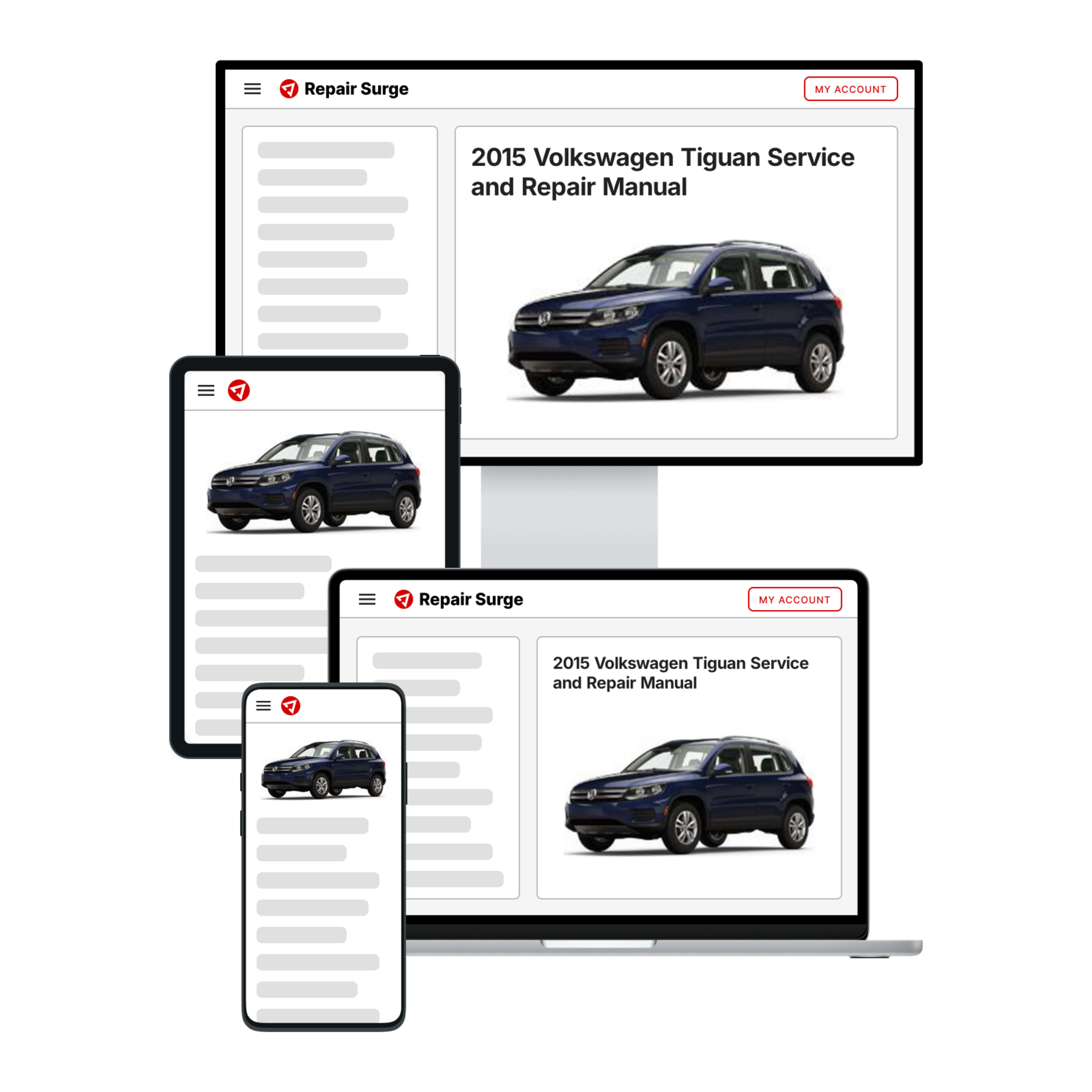 2015 Volkswagen Tiguan service and repair manual hero image