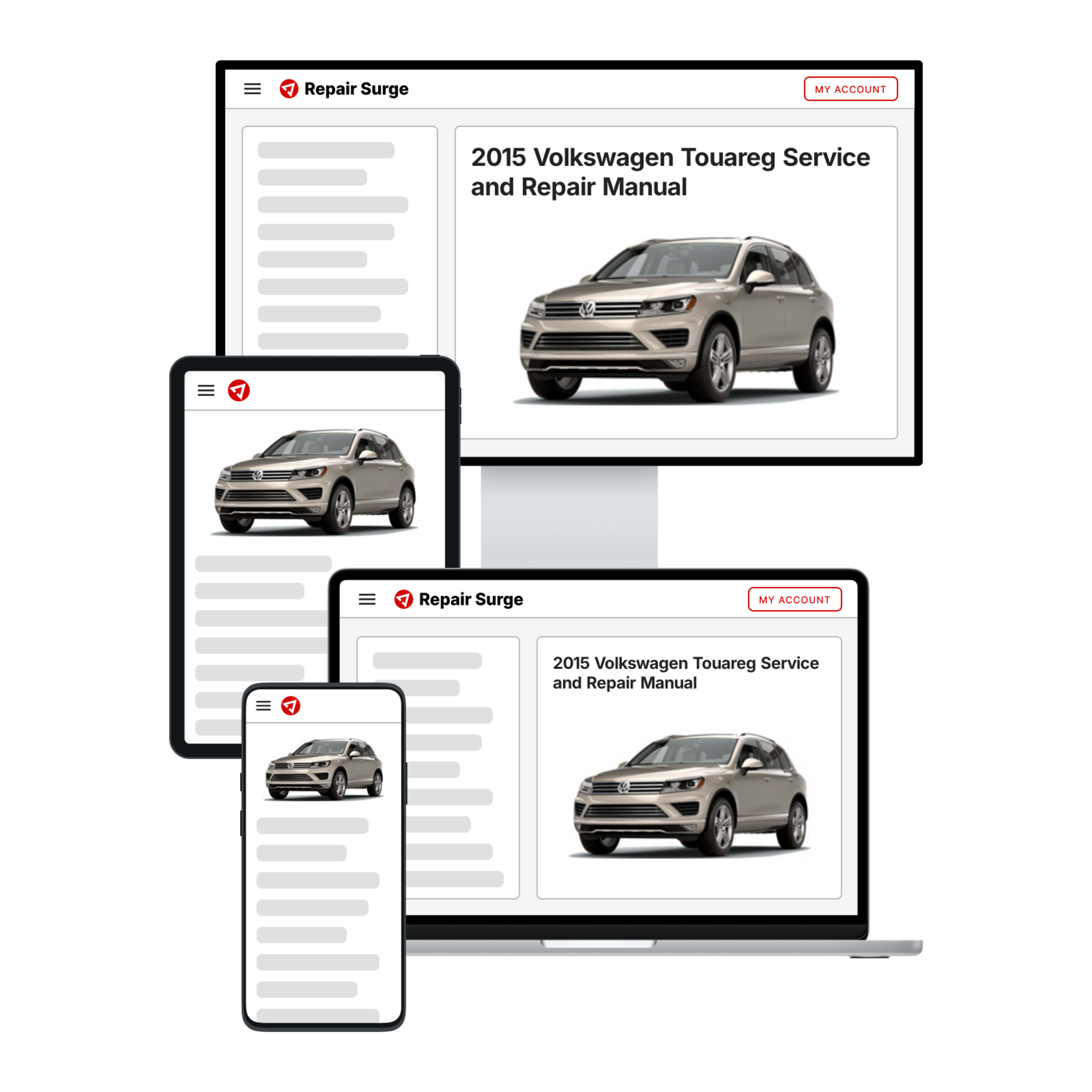 2015 Volkswagen Touareg service and repair manual hero image