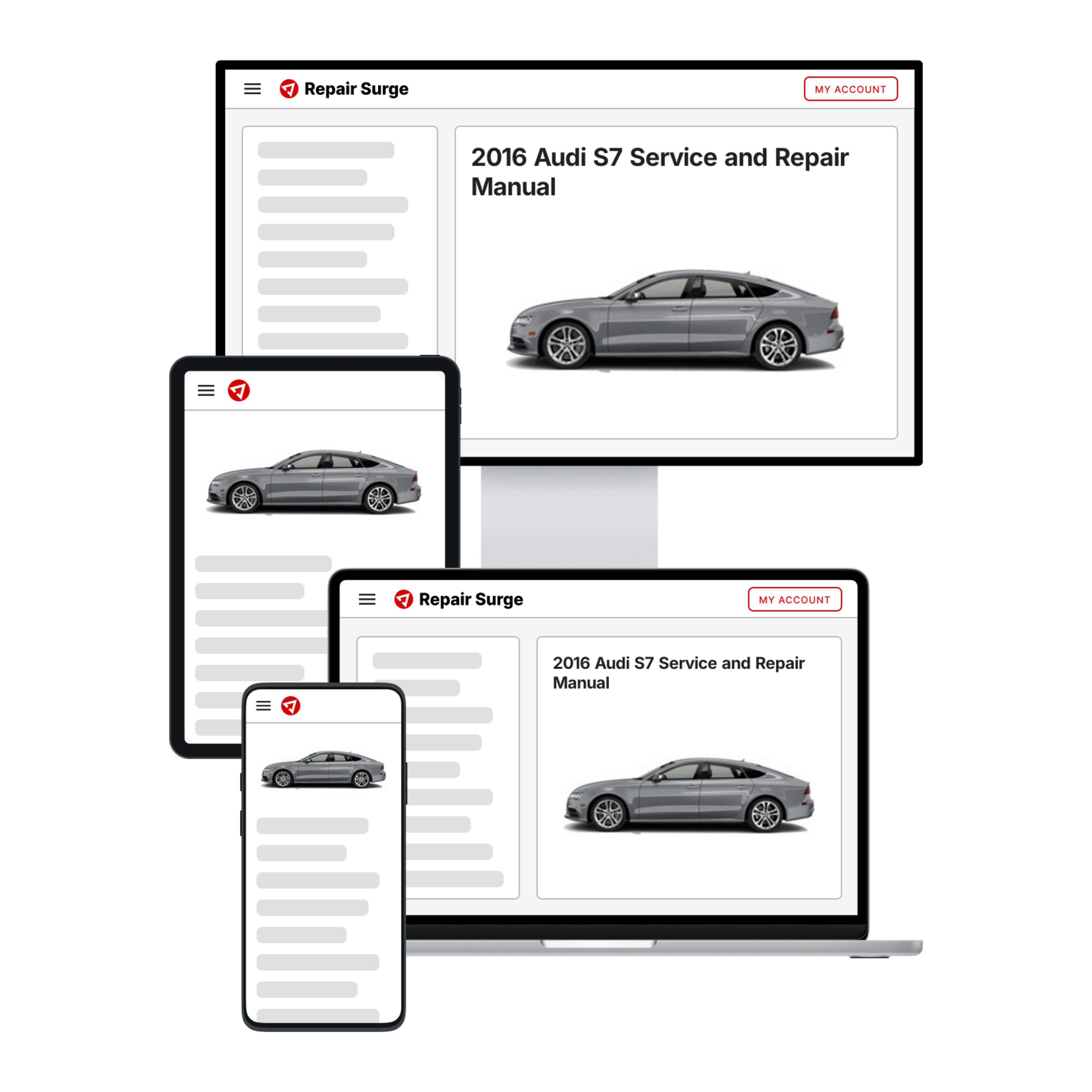2016 Audi S7 service and repair manual hero image