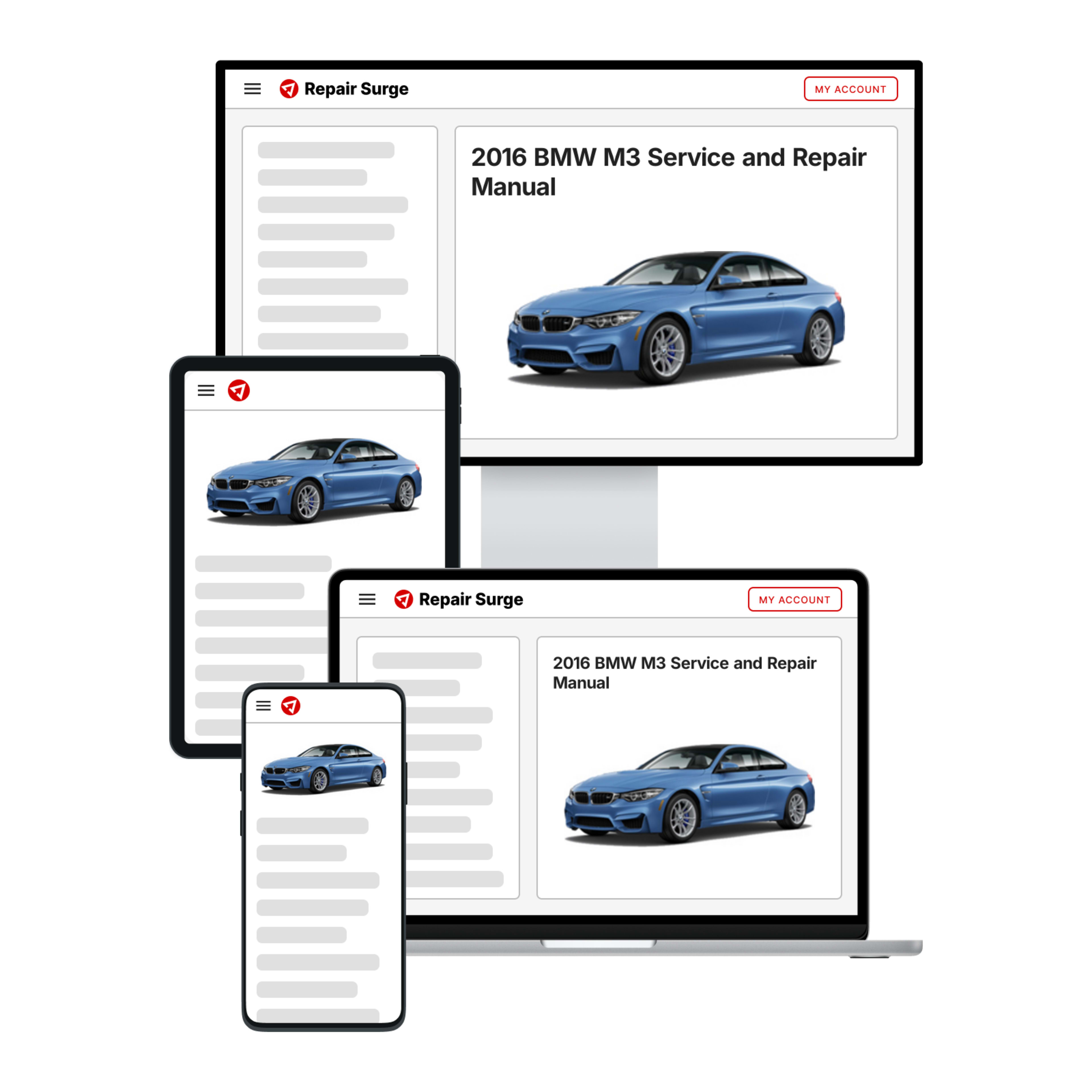 2016 BMW M3 service and repair manual hero image