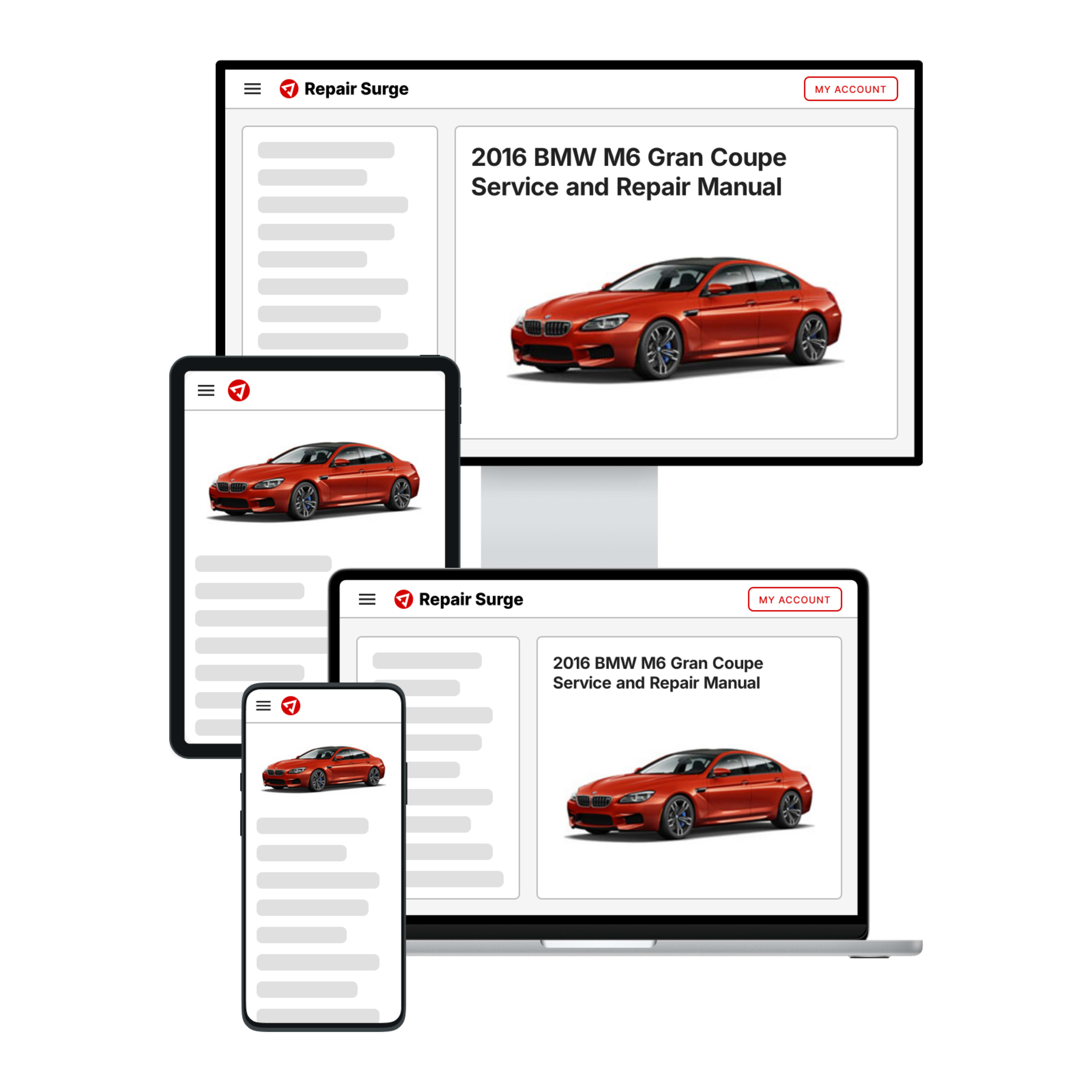 2016 BMW M6 Gran Coupe service and repair manual hero image