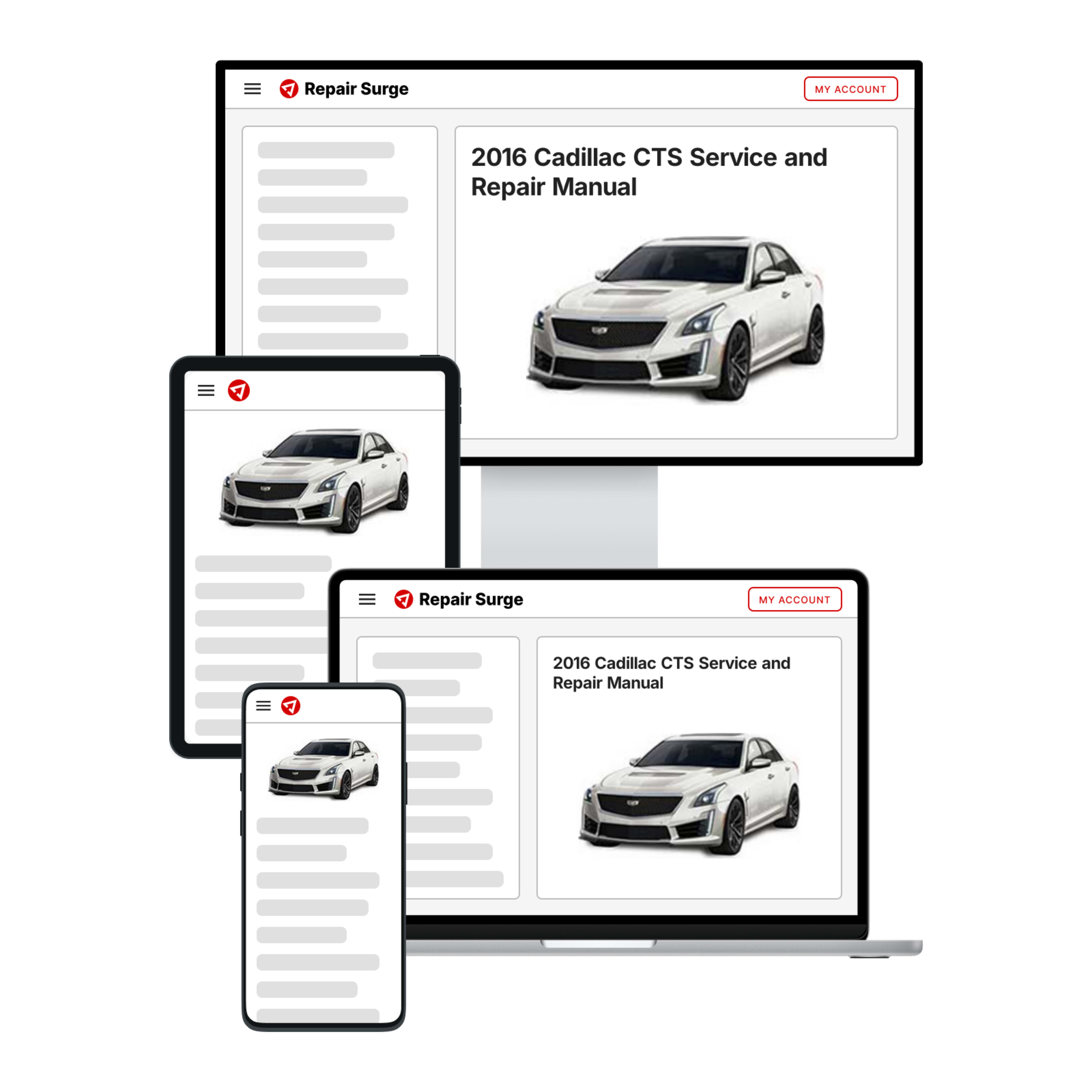 2016 Cadillac CTS service and repair manual hero image