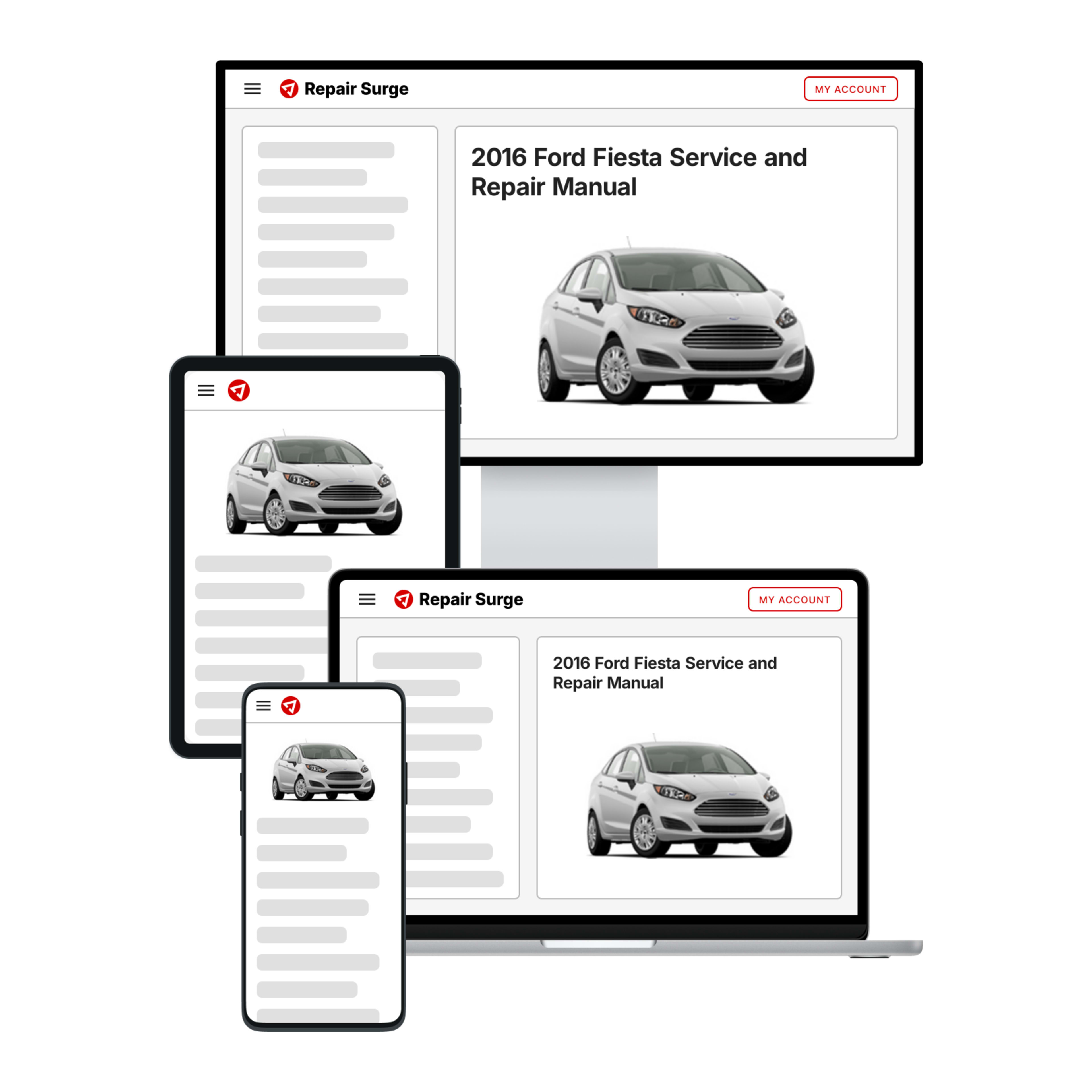 2016 Ford Fiesta service and repair manual hero image