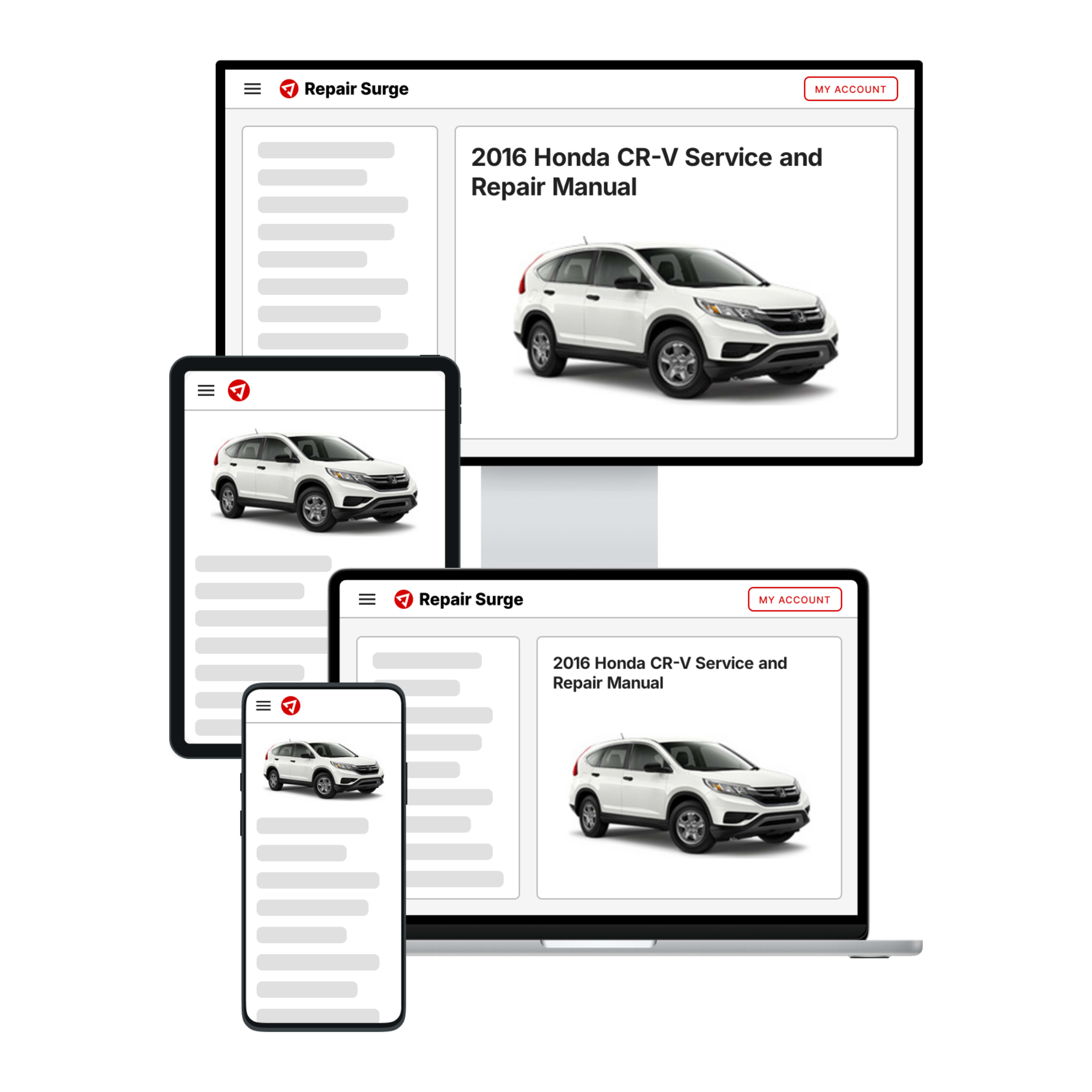 2016 Honda CR-V service and repair manual hero image