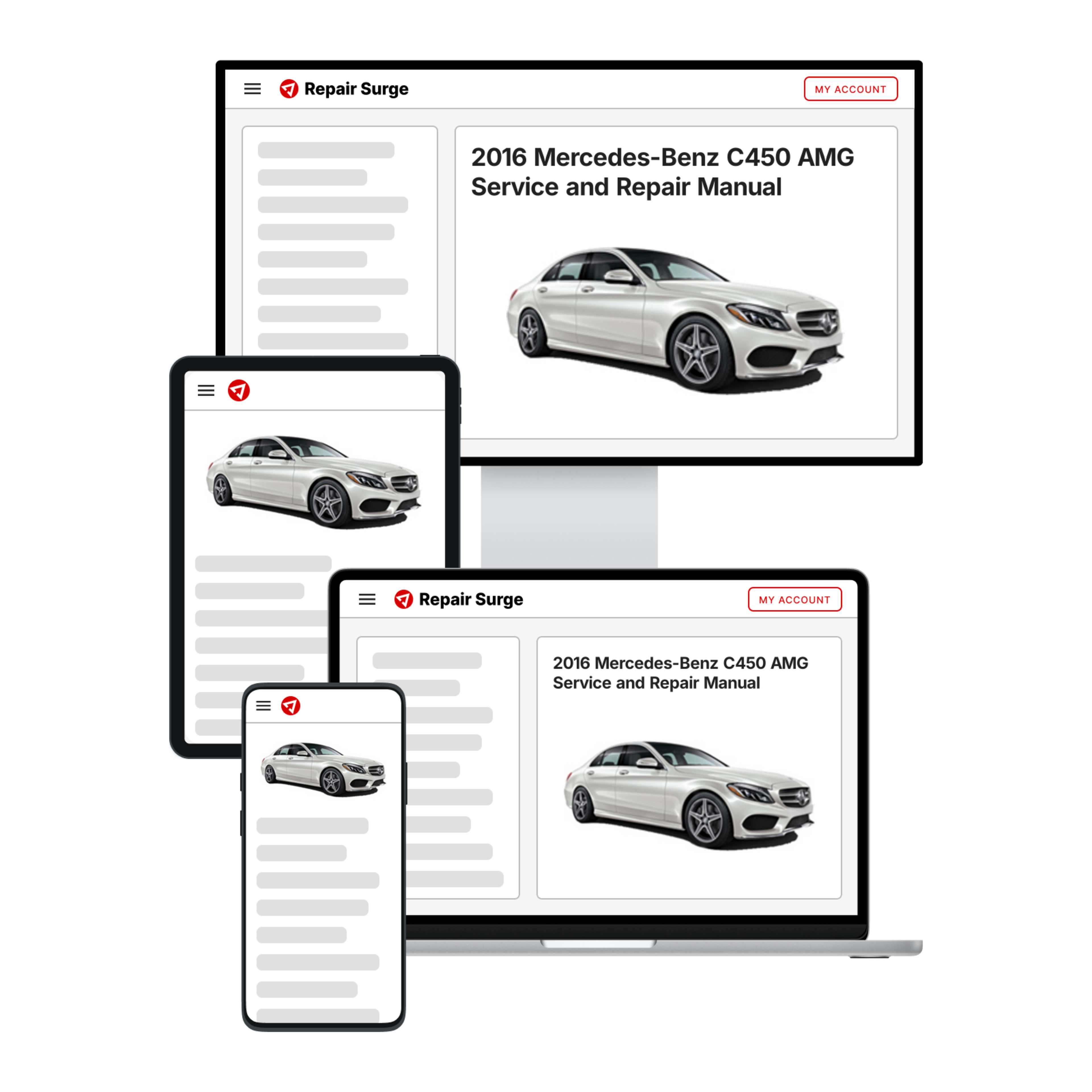 2016 Mercedes-Benz C450 AMG service and repair manual hero image