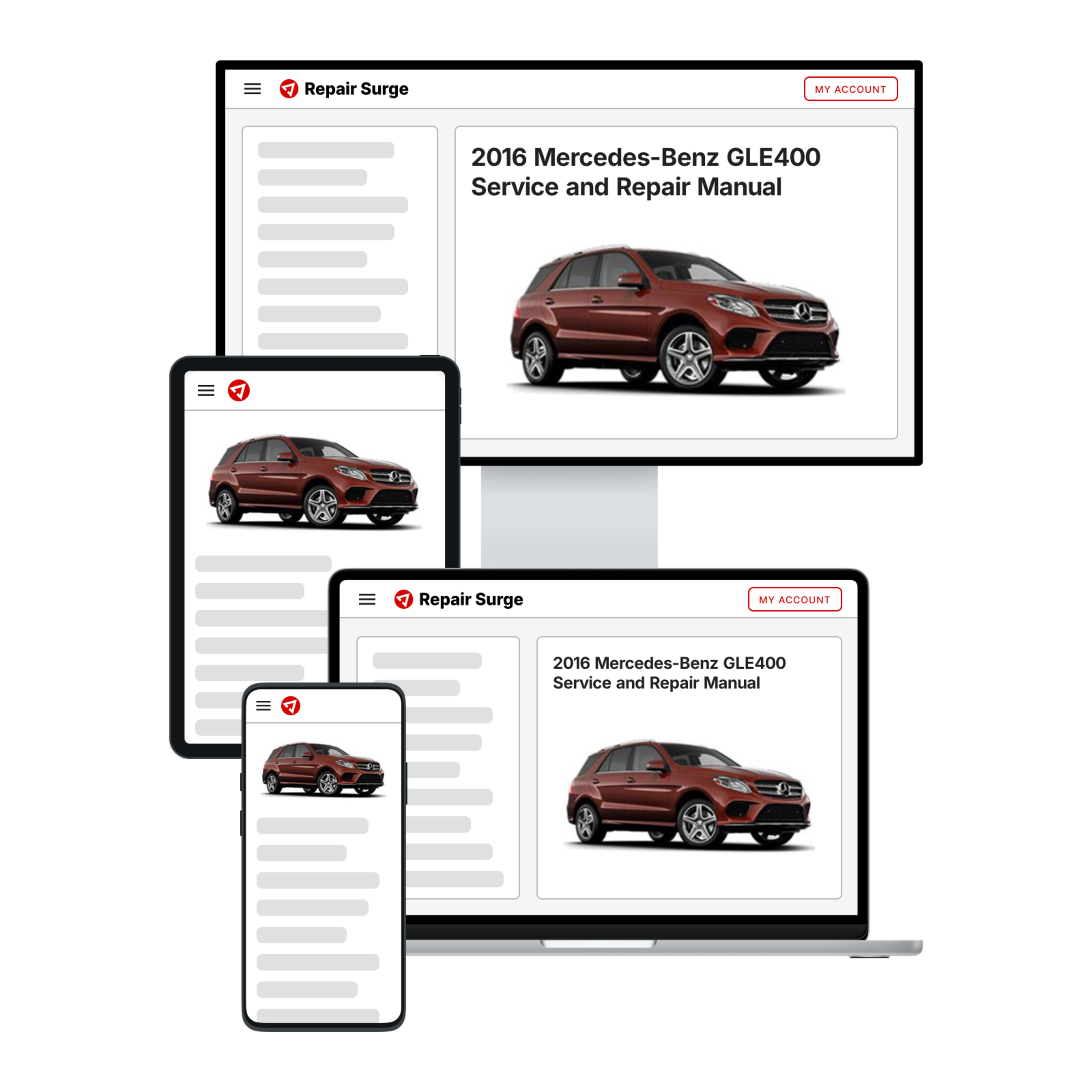 2016 Mercedes-Benz GLE400 service and repair manual hero image