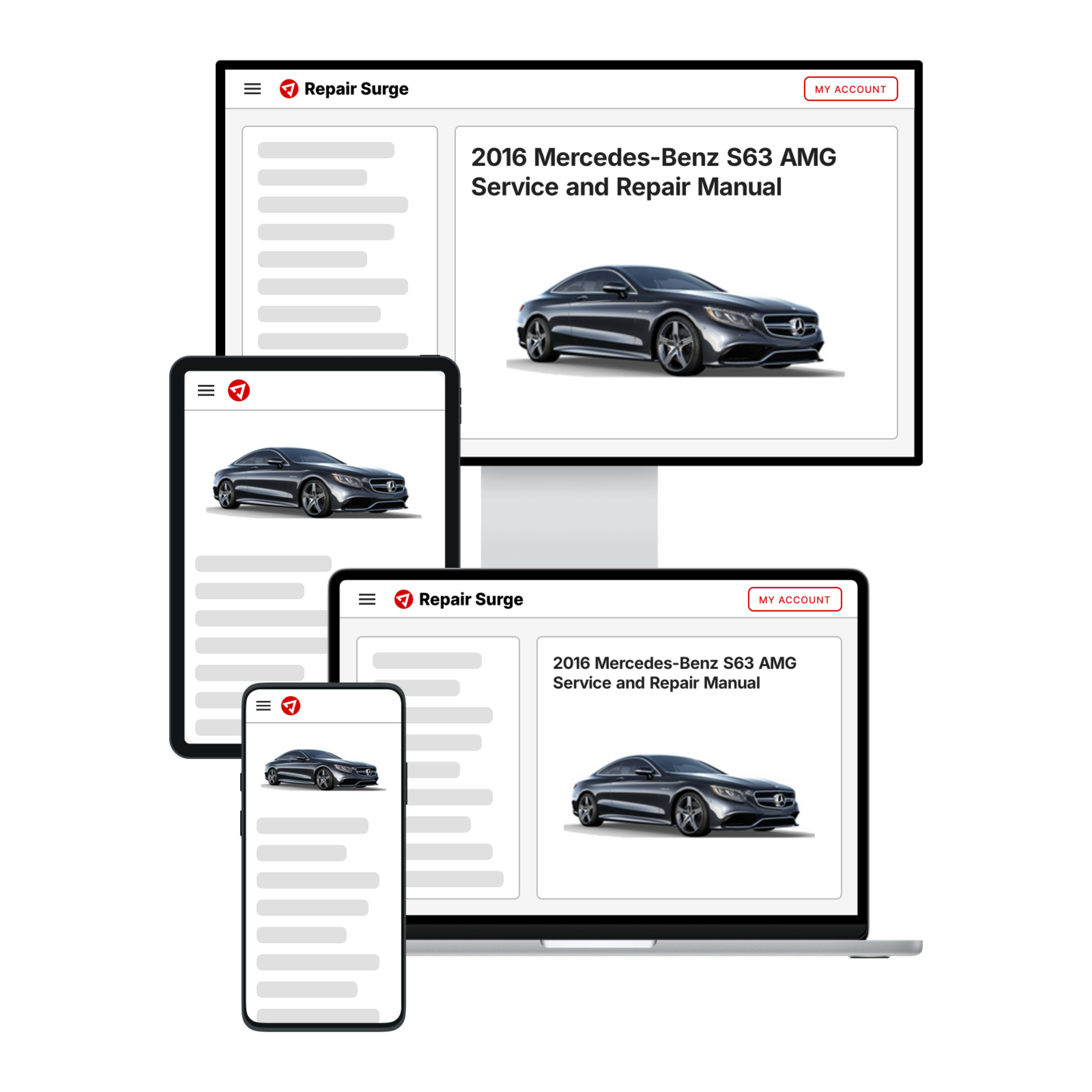 2016 Mercedes-Benz S63 AMG service and repair manual hero image