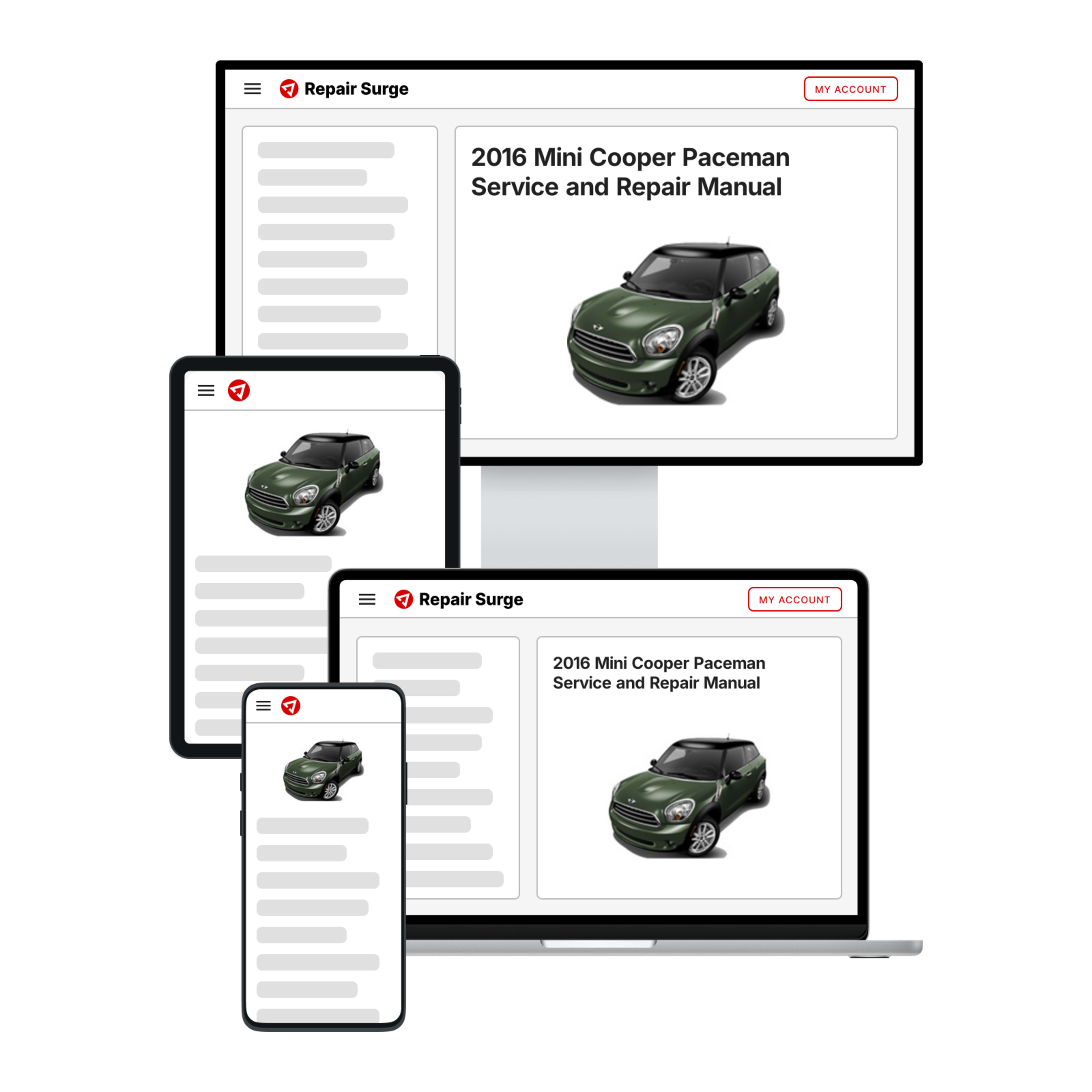 2016 Mini Cooper Paceman service and repair manual hero image