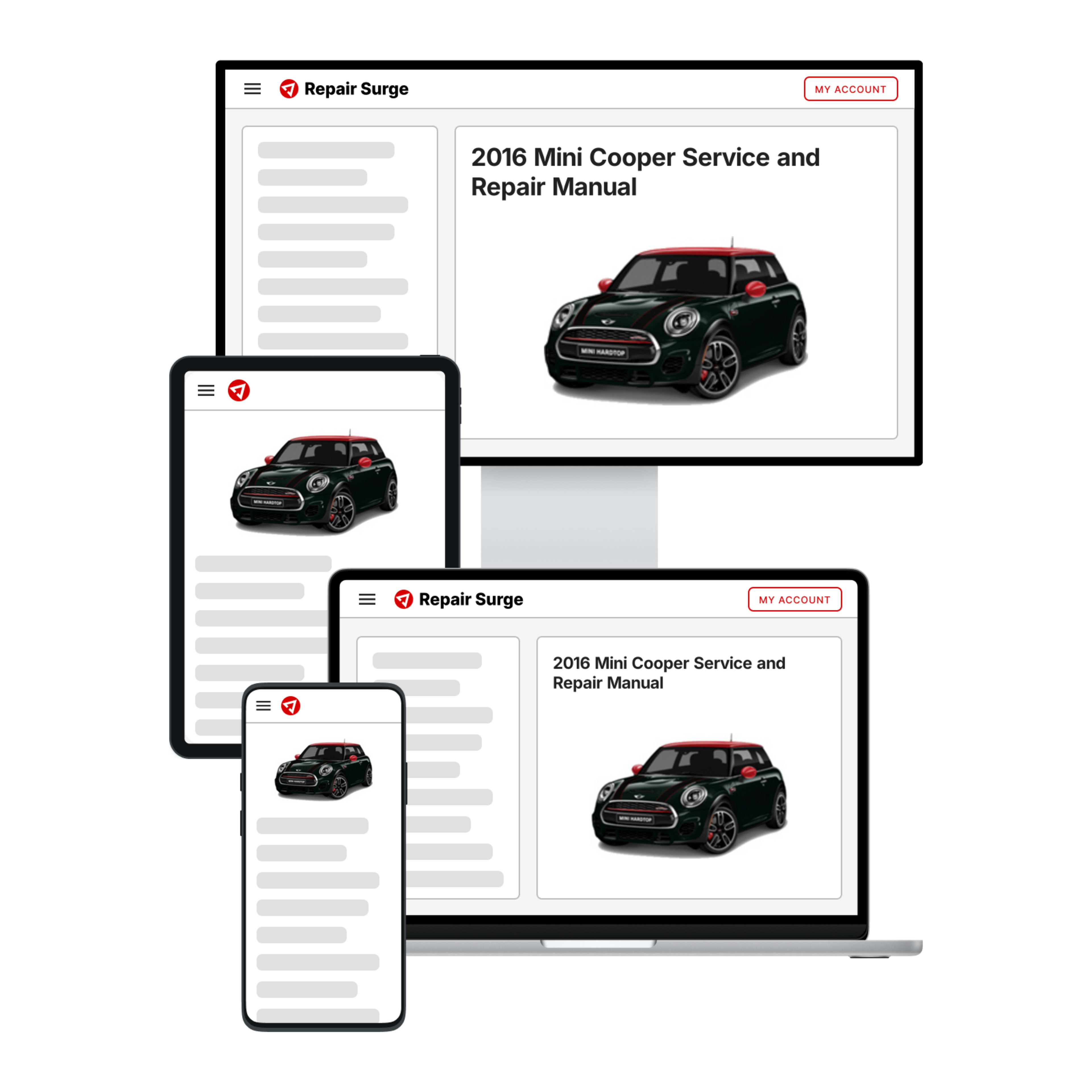 2016 Mini Cooper service and repair manual hero image