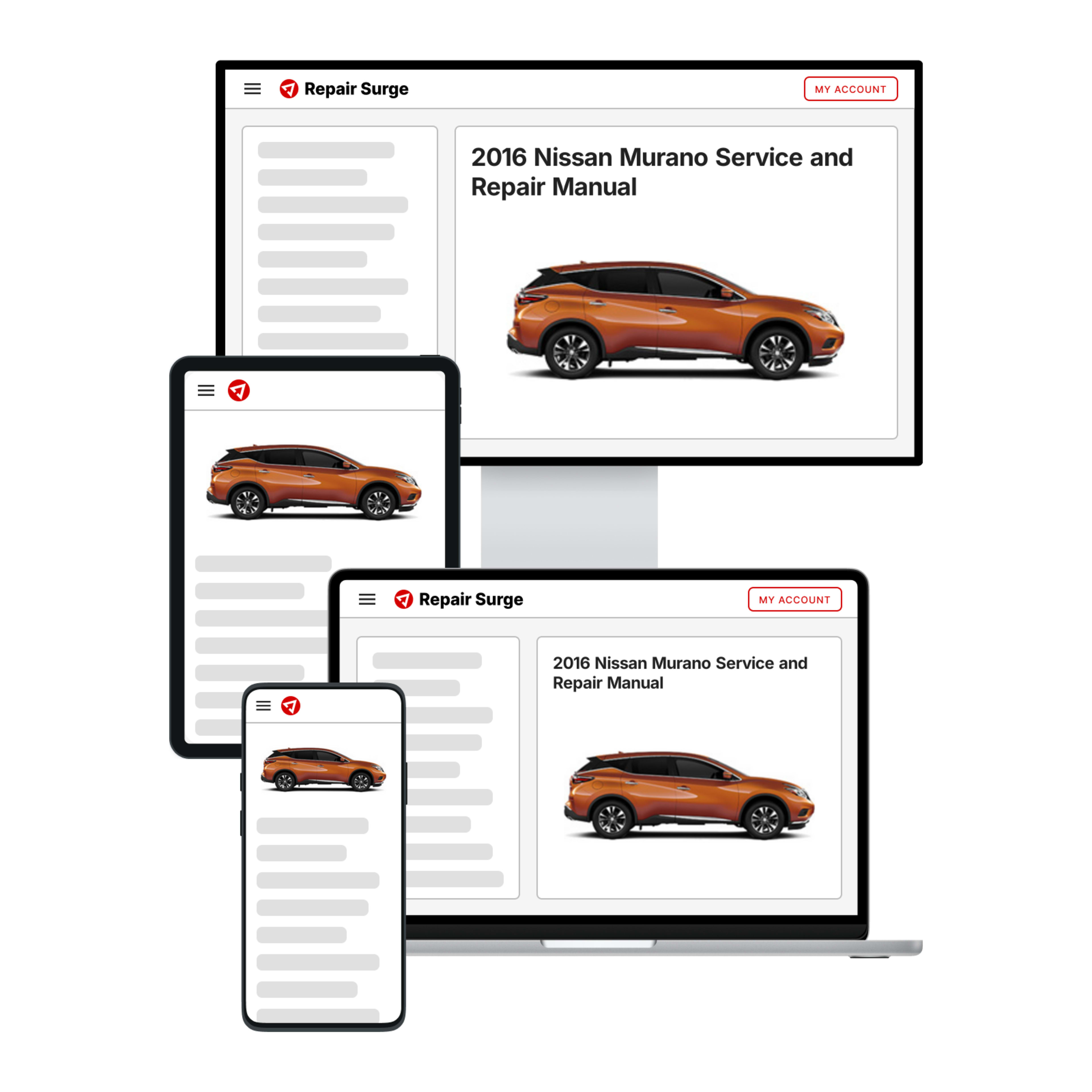 2016 Nissan Murano service and repair manual hero image