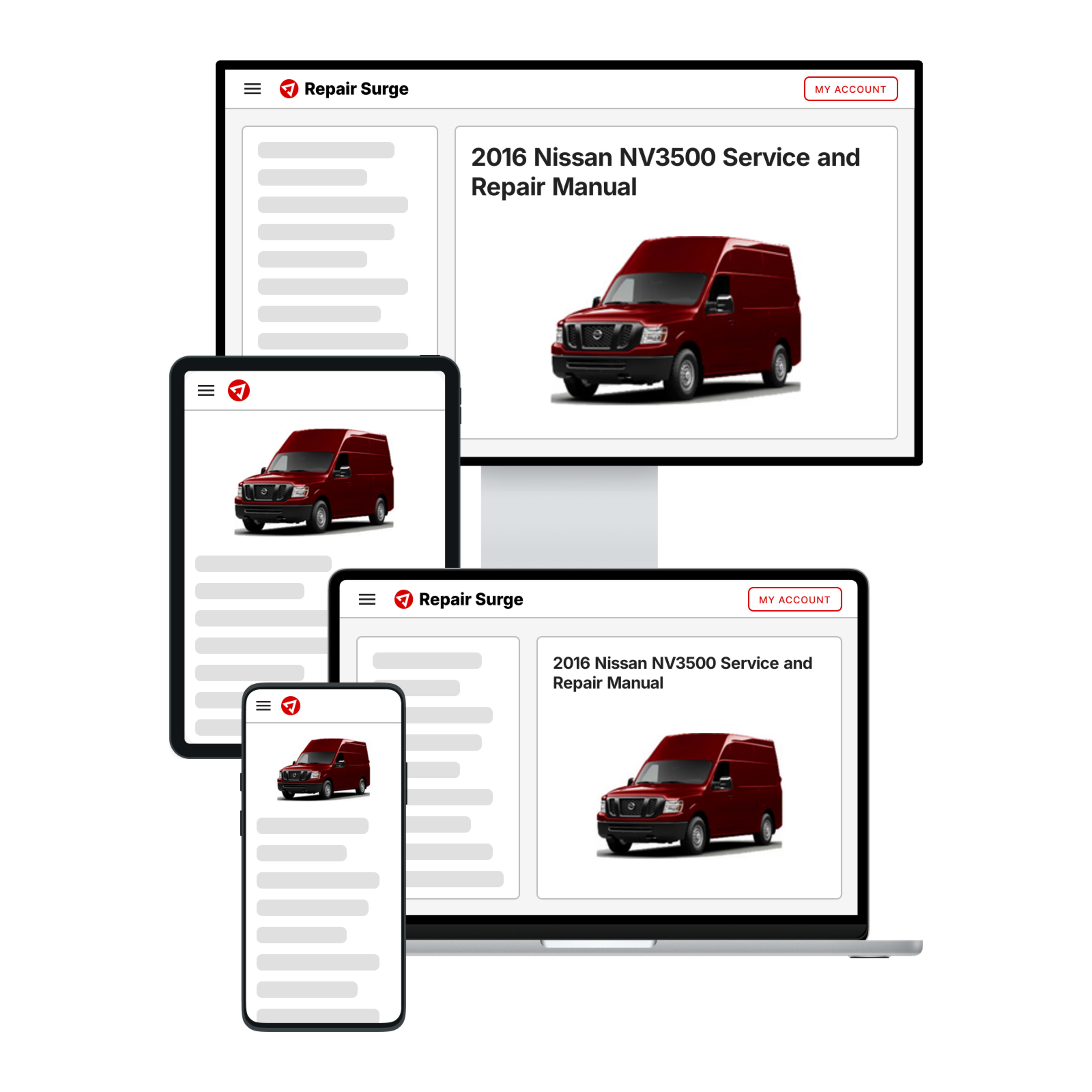 2016 Nissan NV3500 service and repair manual hero image