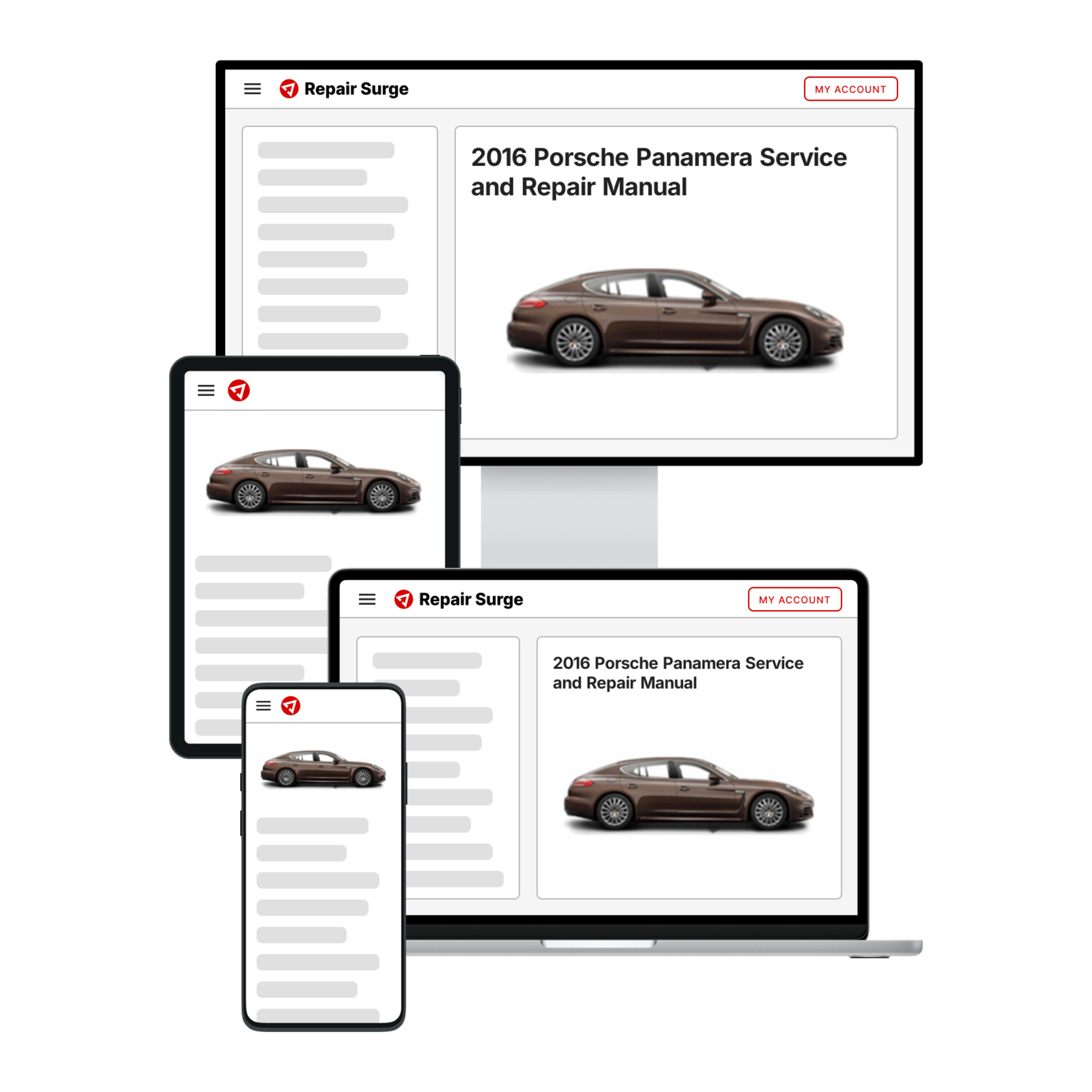 2016 Porsche Panamera service and repair manual hero image