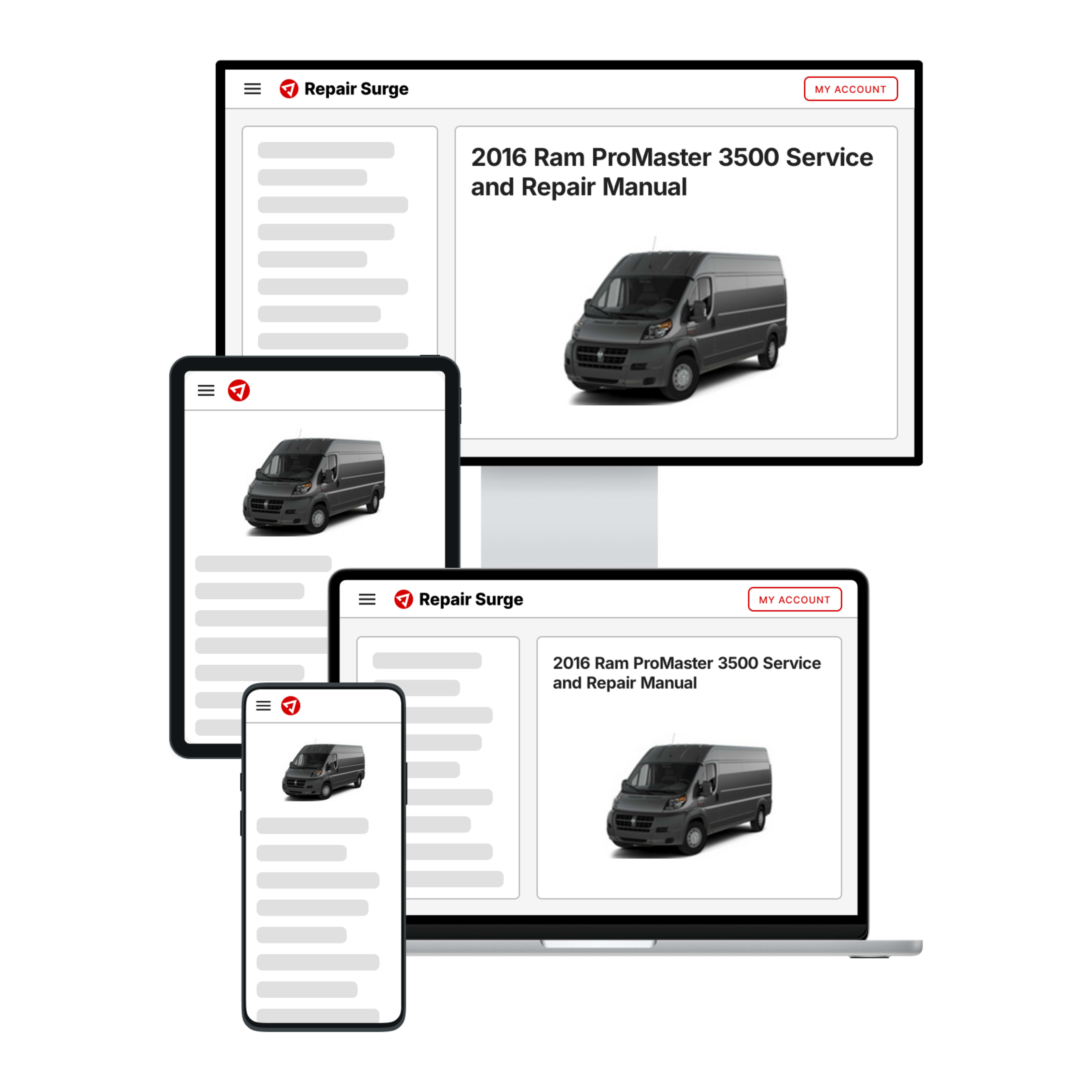 2016 Ram ProMaster 3500 service and repair manual hero image