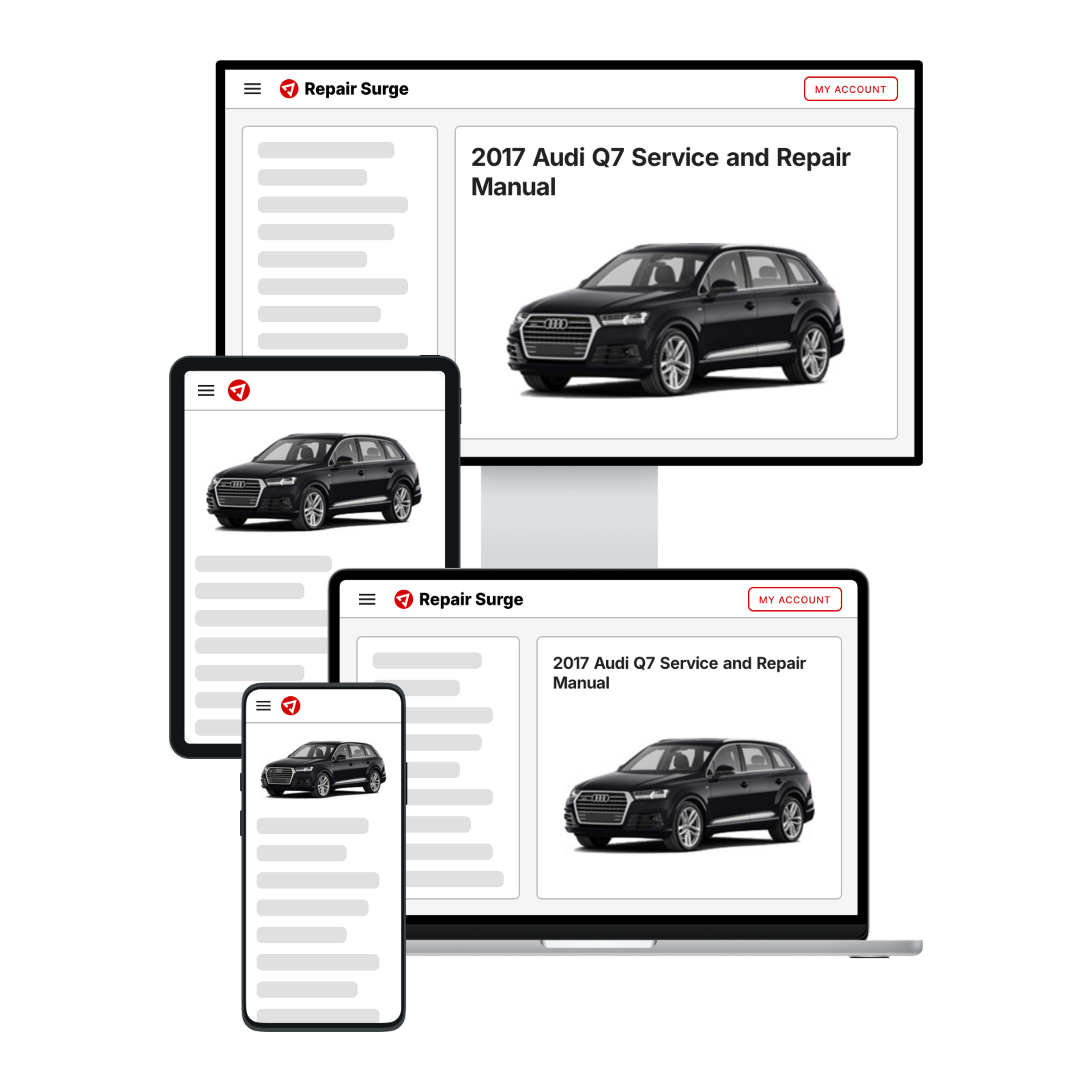 2017 Audi Q7 service and repair manual hero image
