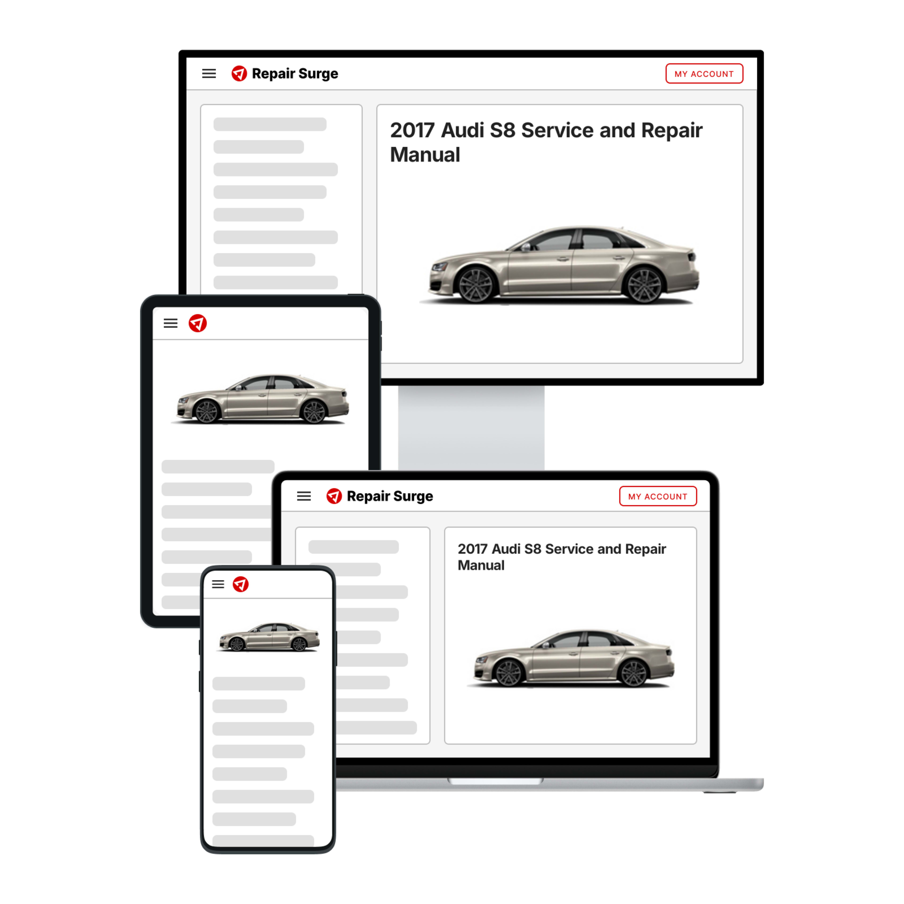 2017 Audi S8 service and repair manual hero image