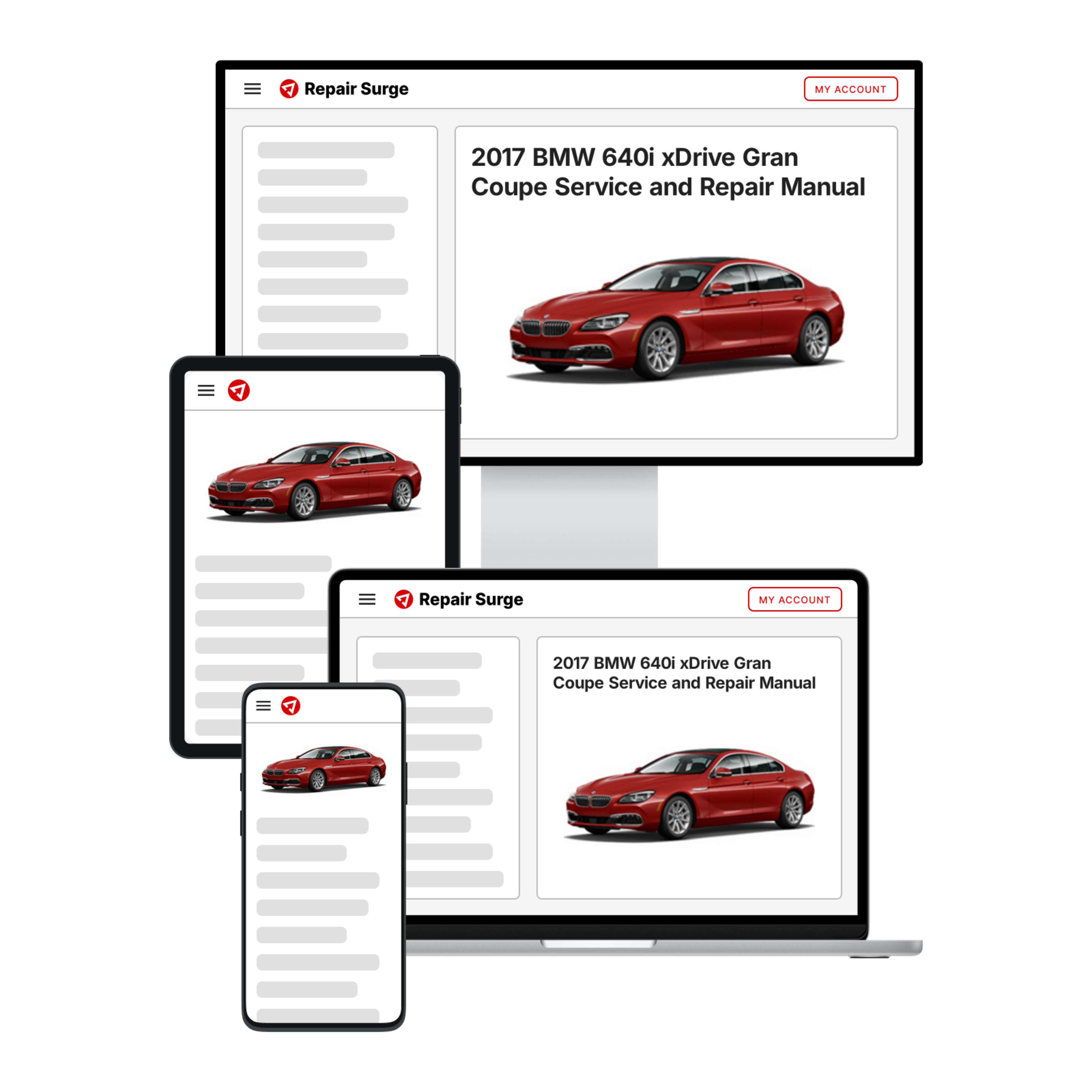 2017 BMW 640i xDrive Gran Coupe service and repair manual hero image