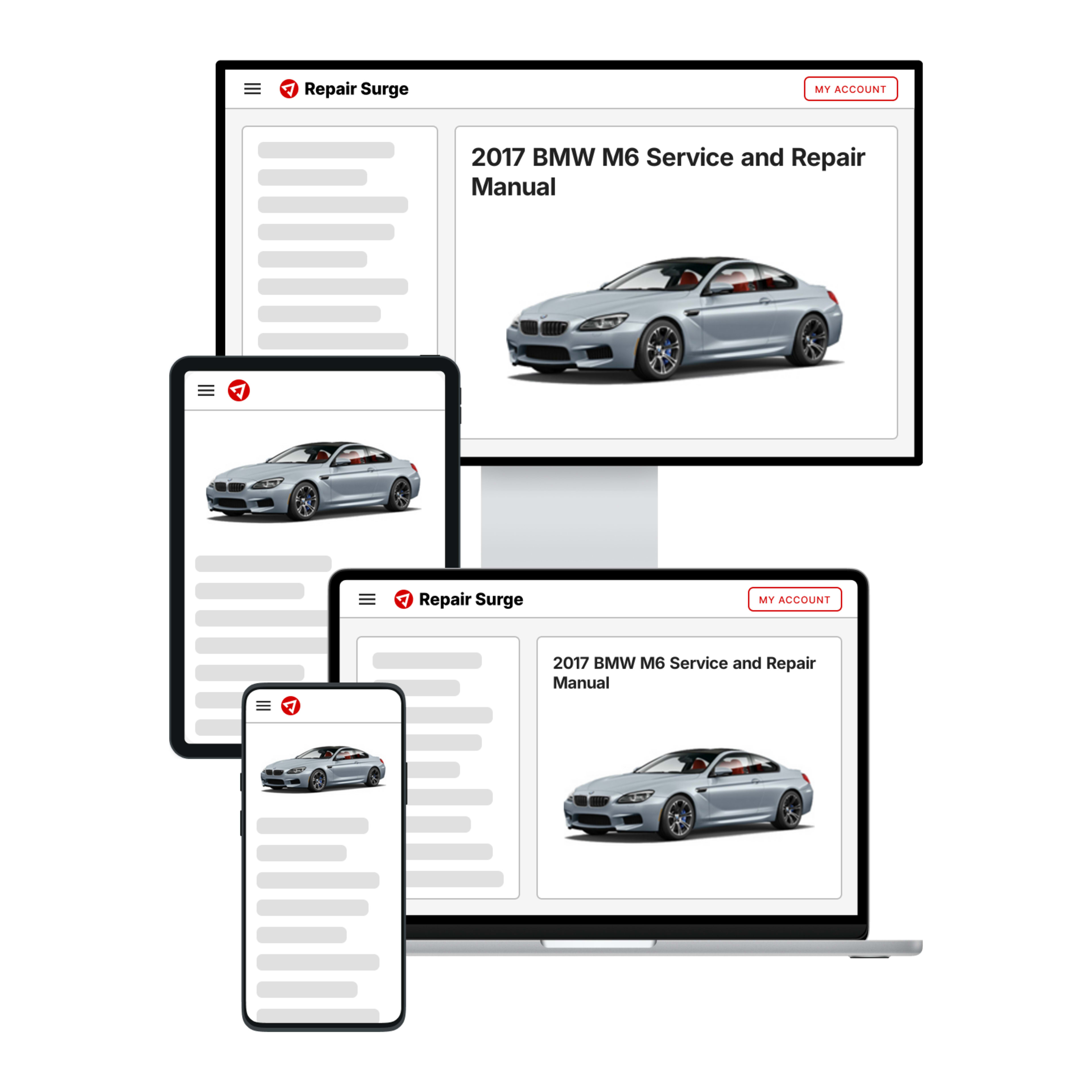 2017 BMW M6 service and repair manual hero image