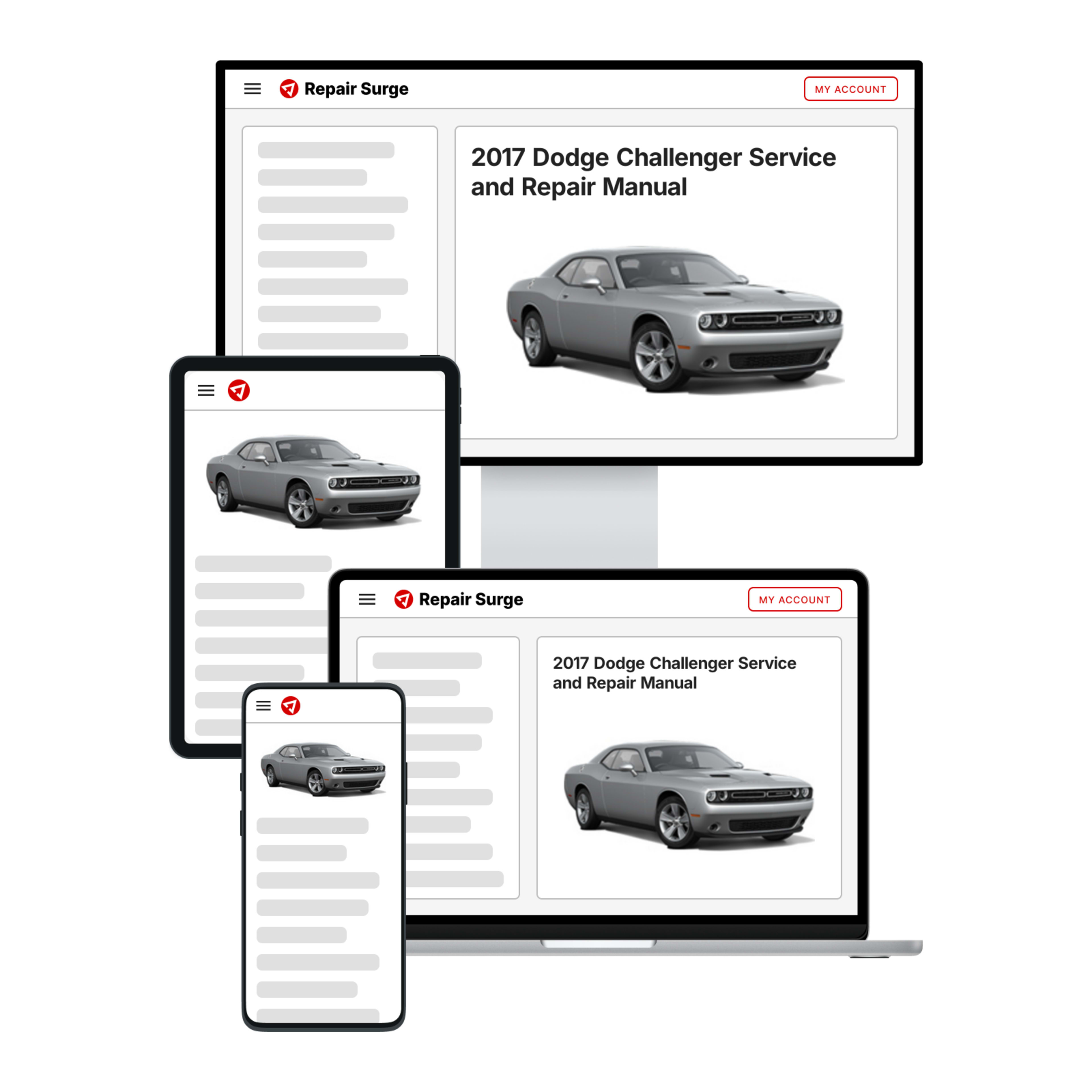 2017 Dodge Challenger service and repair manual hero image