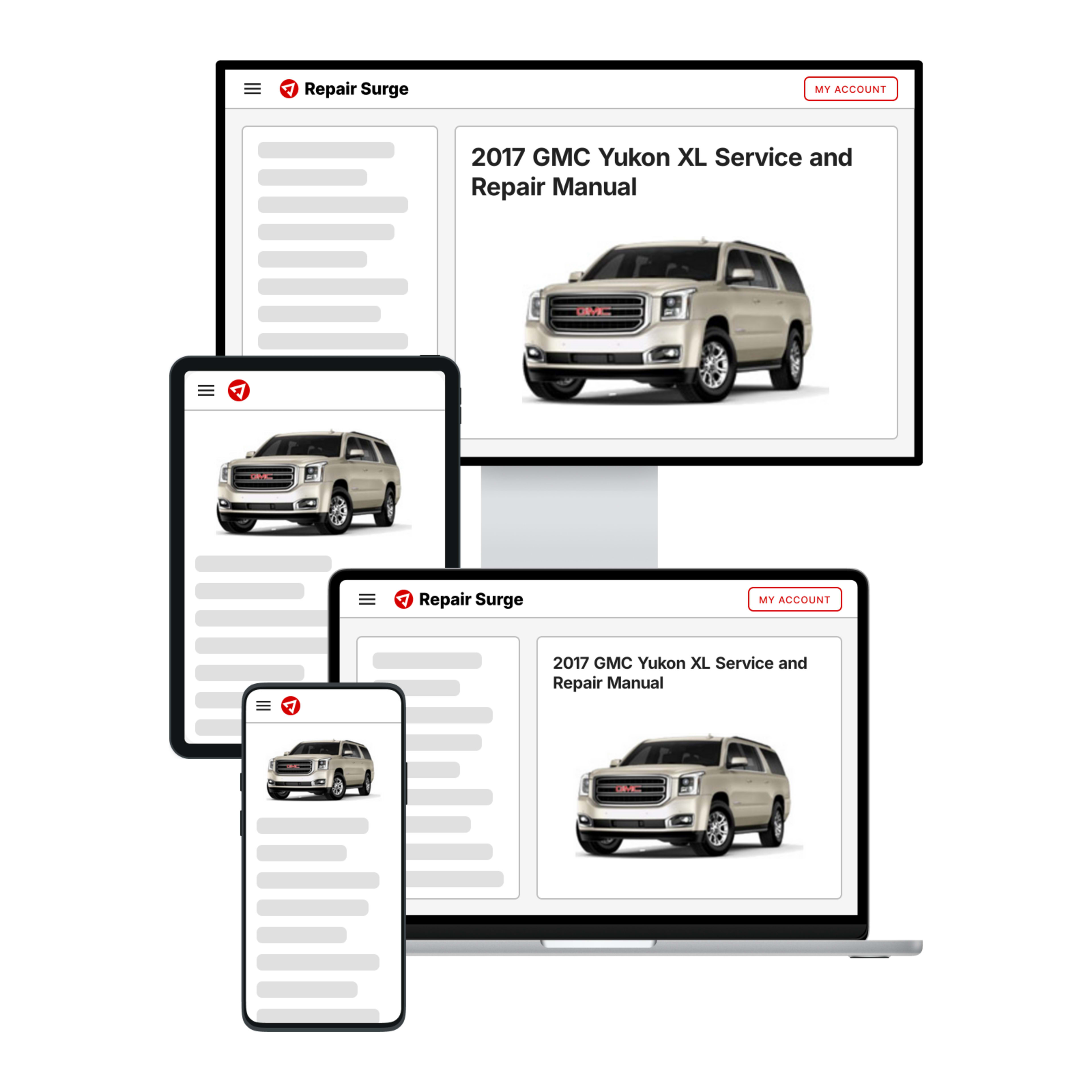 2017 GMC Yukon XL service and repair manual hero image