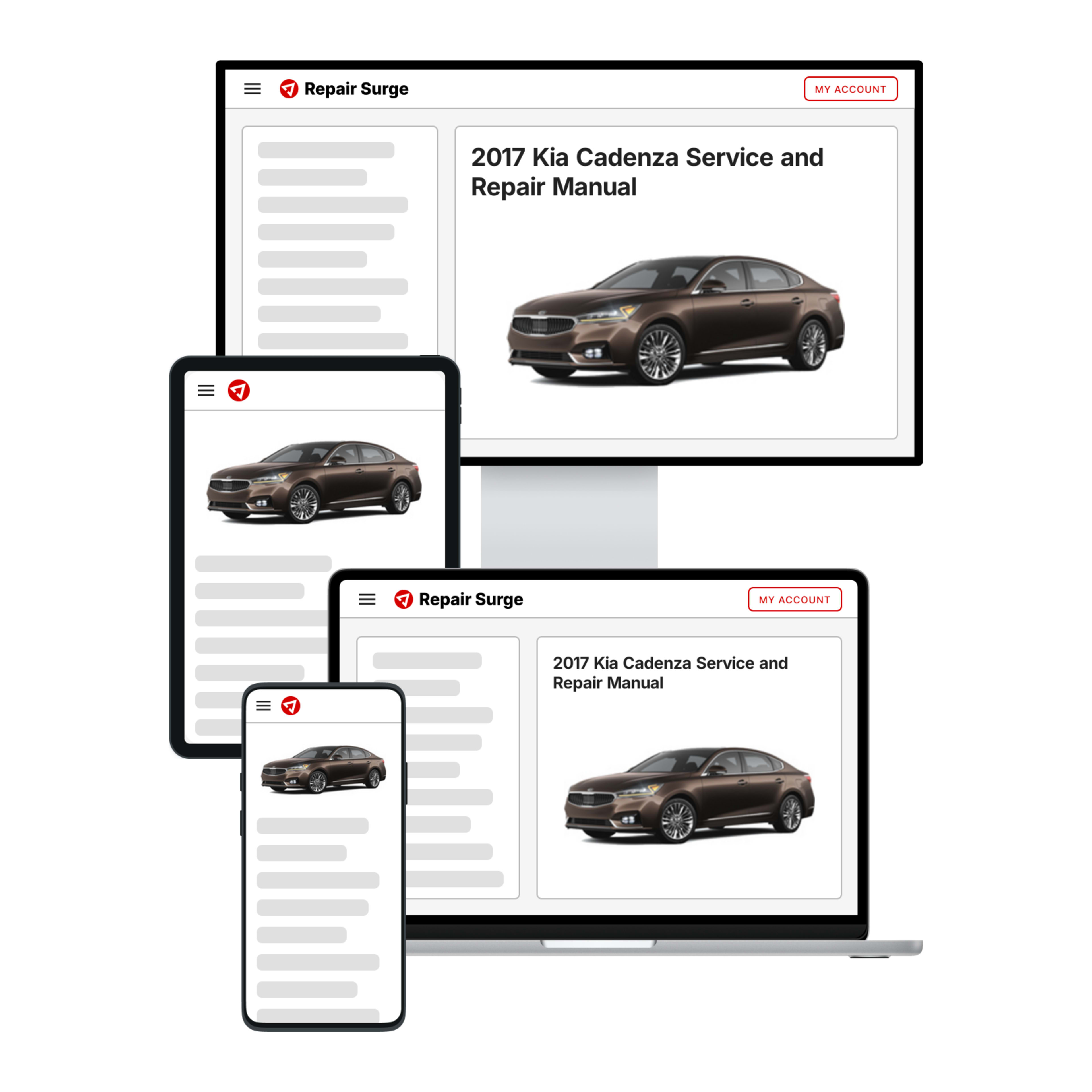 2017 Kia Cadenza service and repair manual hero image