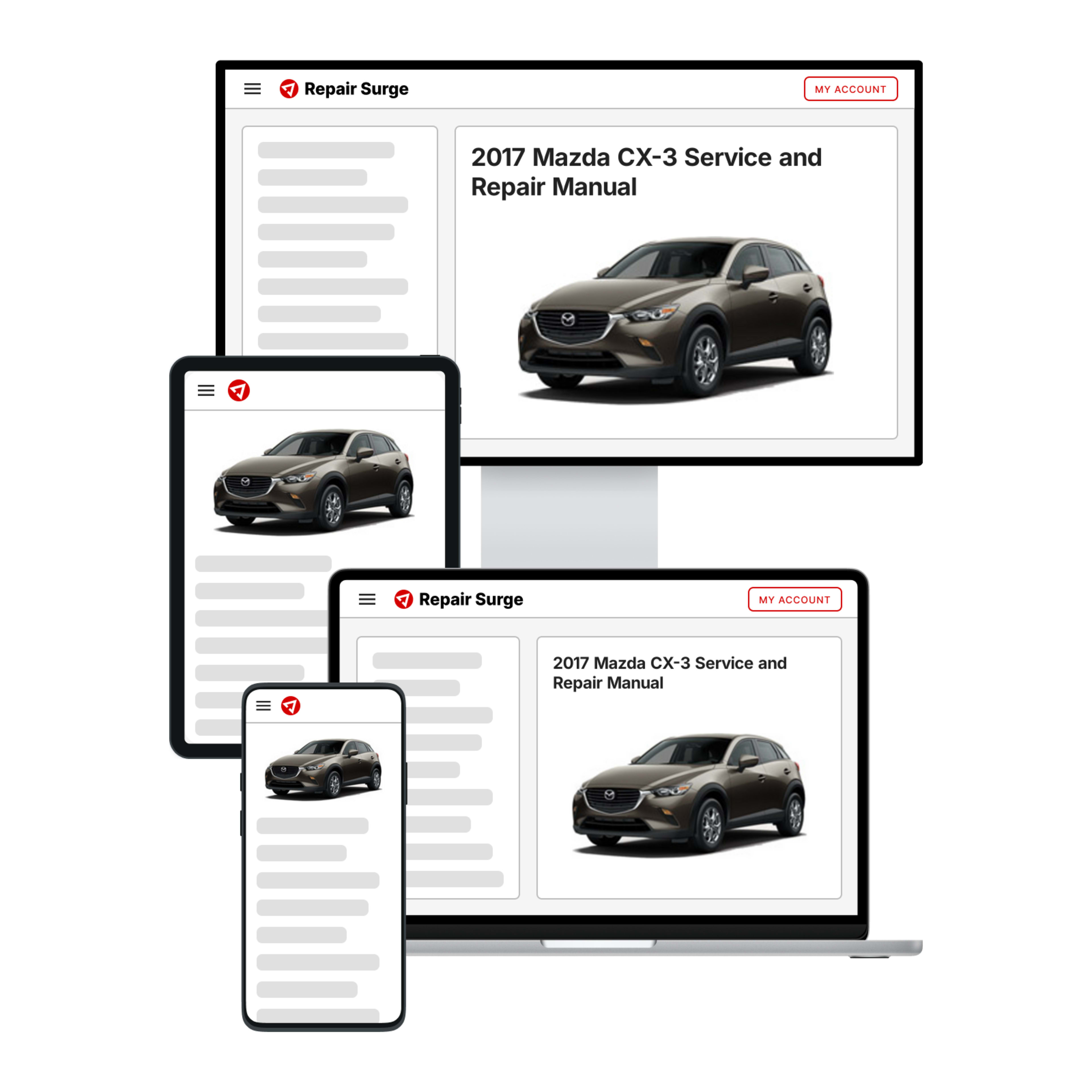 2017 Mazda CX-3 service and repair manual hero image