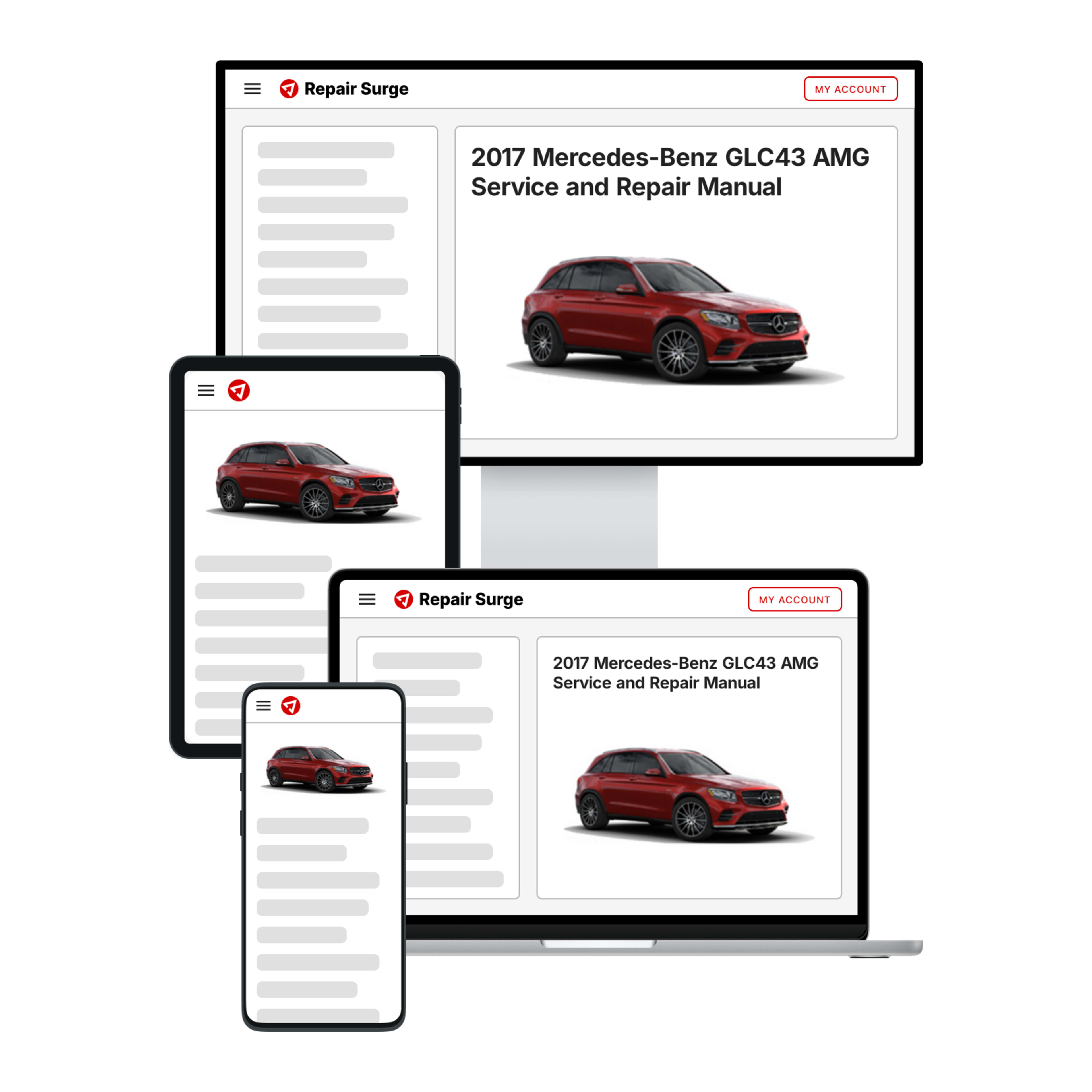 2017 Mercedes-Benz GLC43 AMG service and repair manual hero image