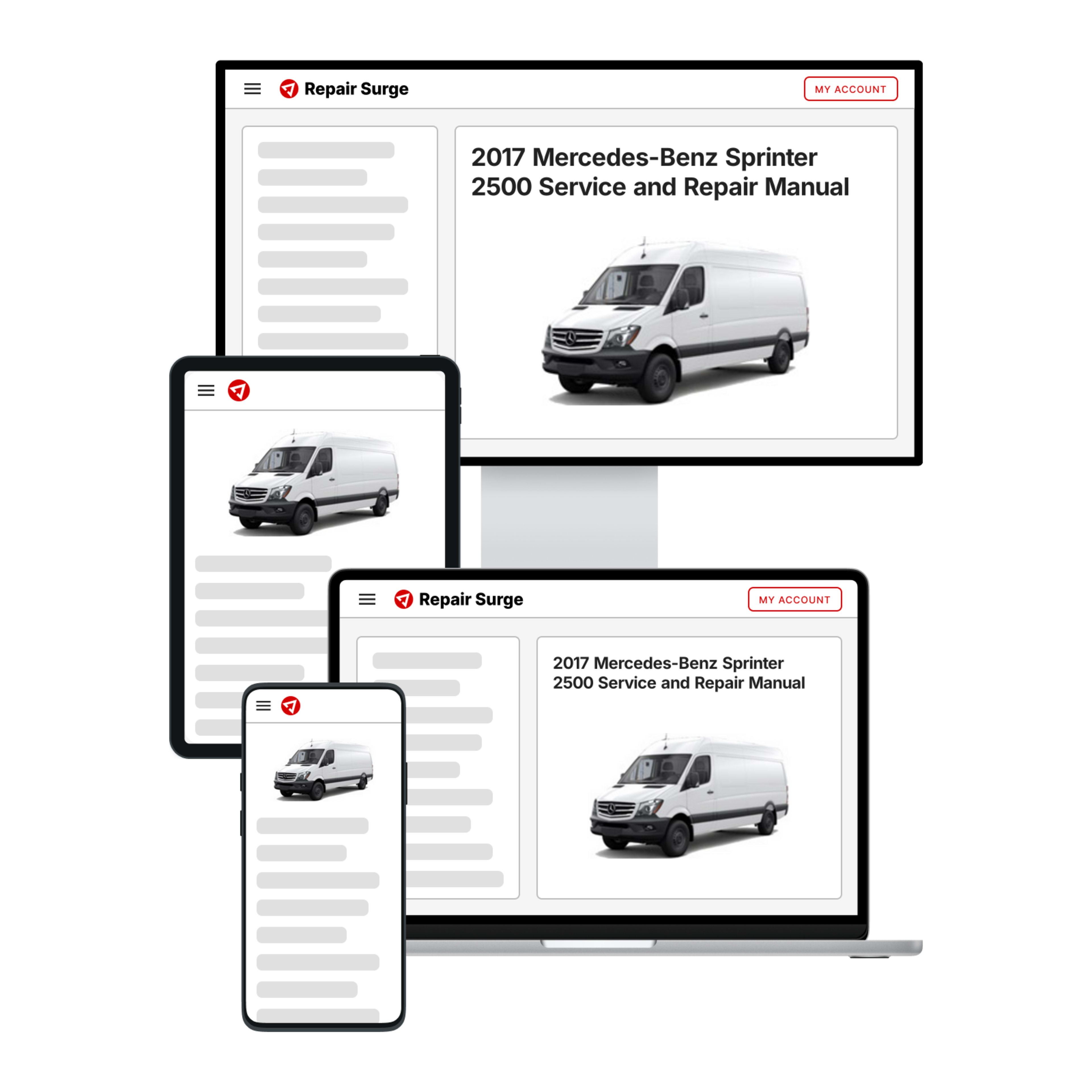 2017 Mercedes-Benz Sprinter 2500 service and repair manual hero image