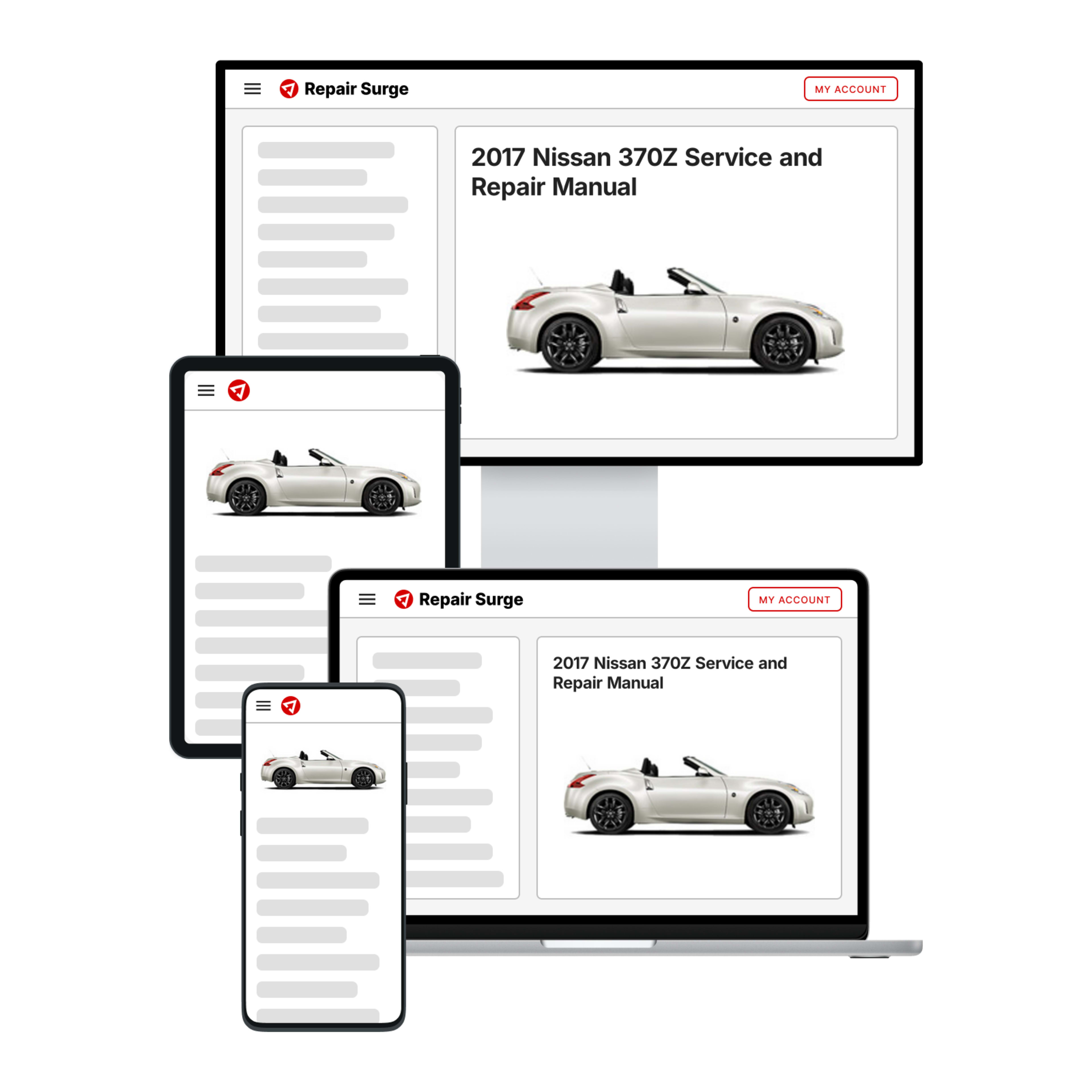2017 Nissan 370Z service and repair manual hero image