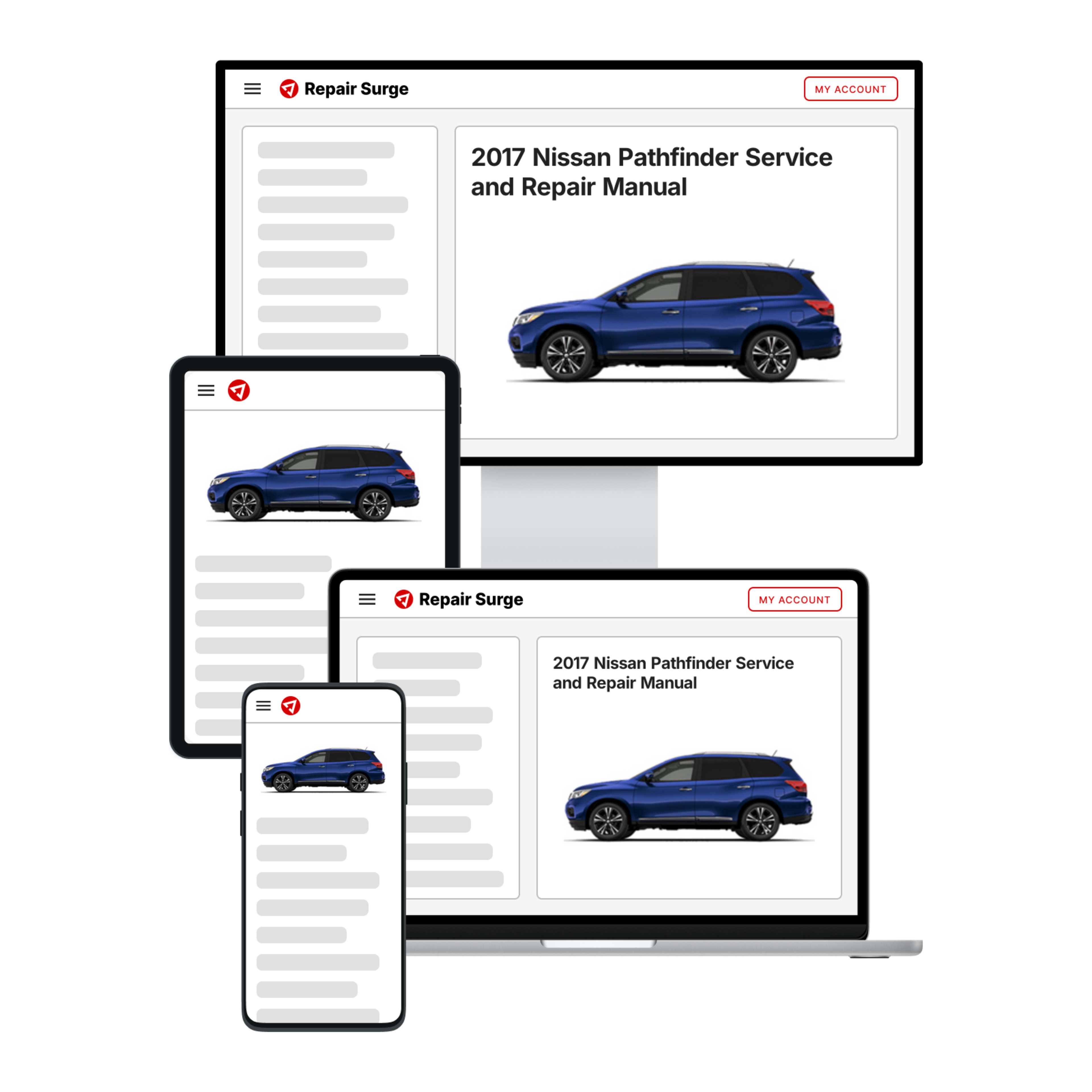 2017 Nissan Pathfinder service and repair manual hero image