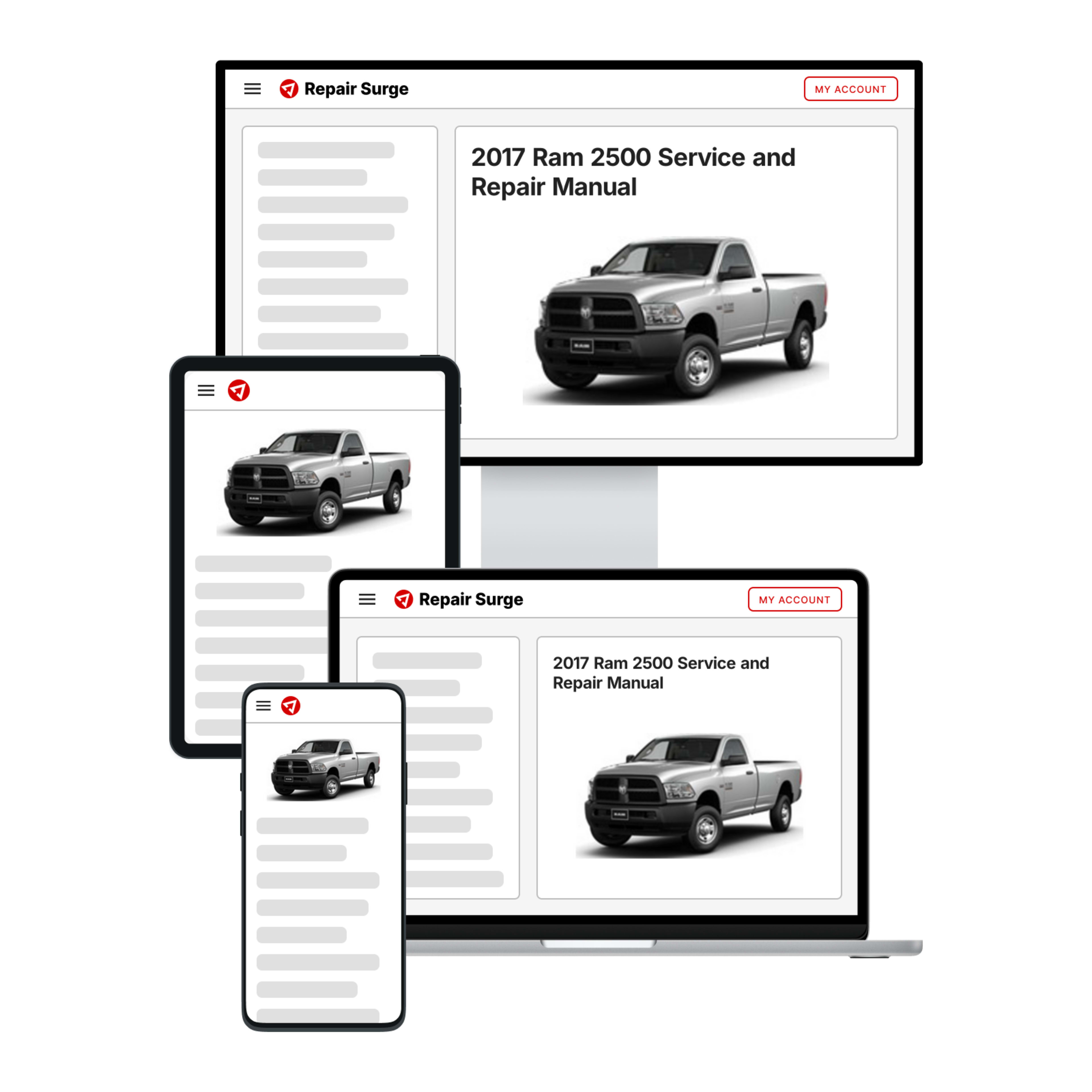 2017 Ram 2500 service and repair manual hero image