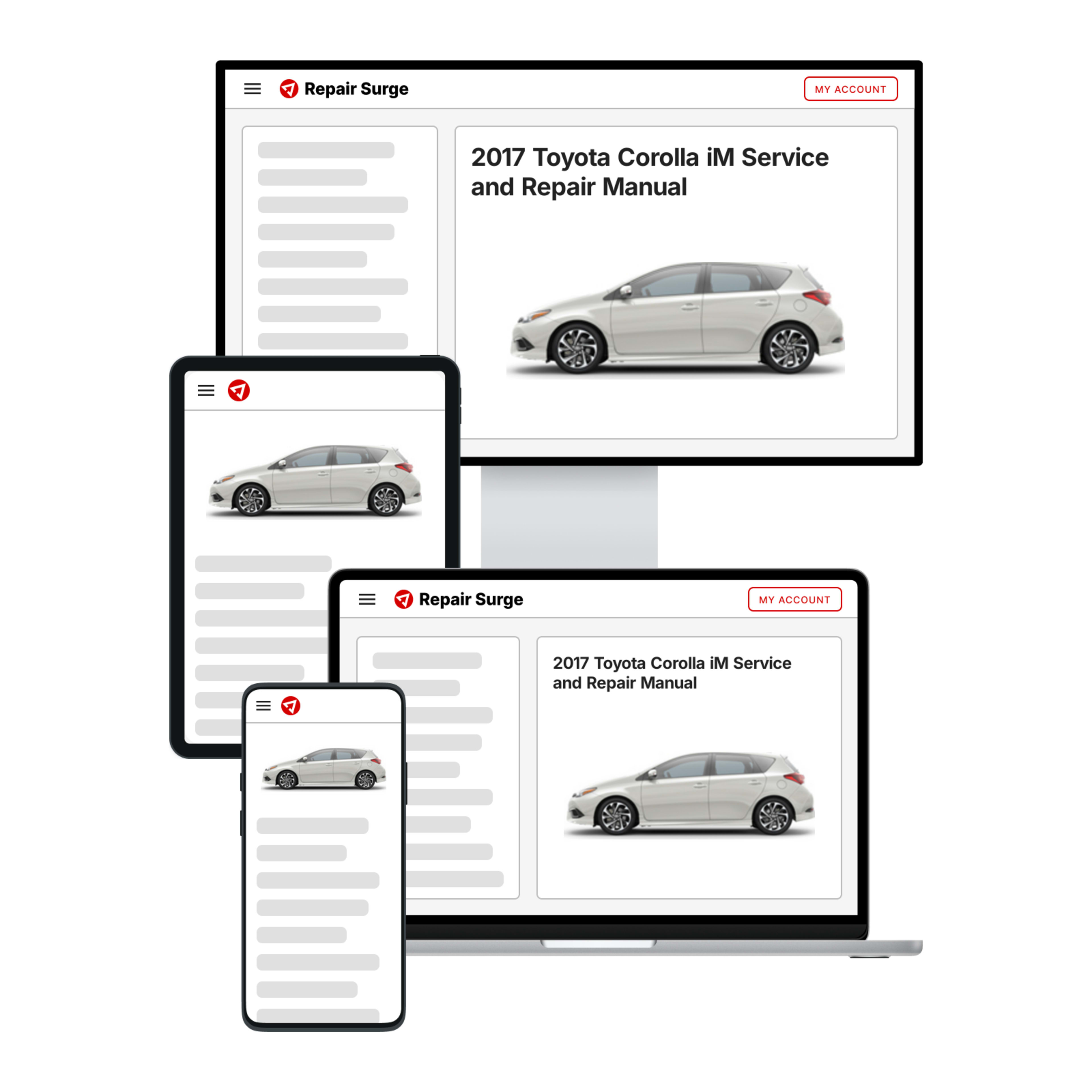 2017 Toyota Corolla iM service and repair manual hero image