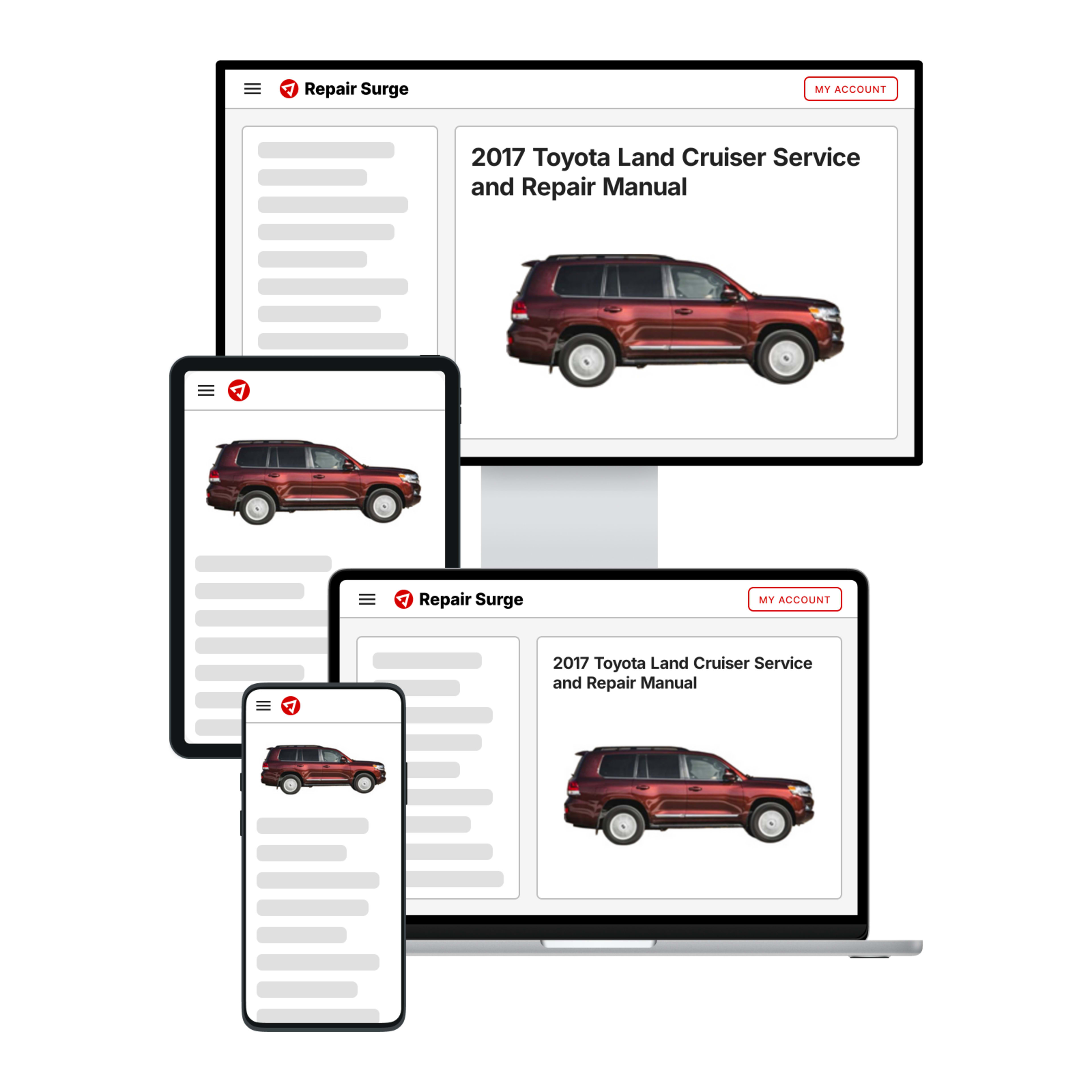 2017 Toyota Land Cruiser service and repair manual hero image