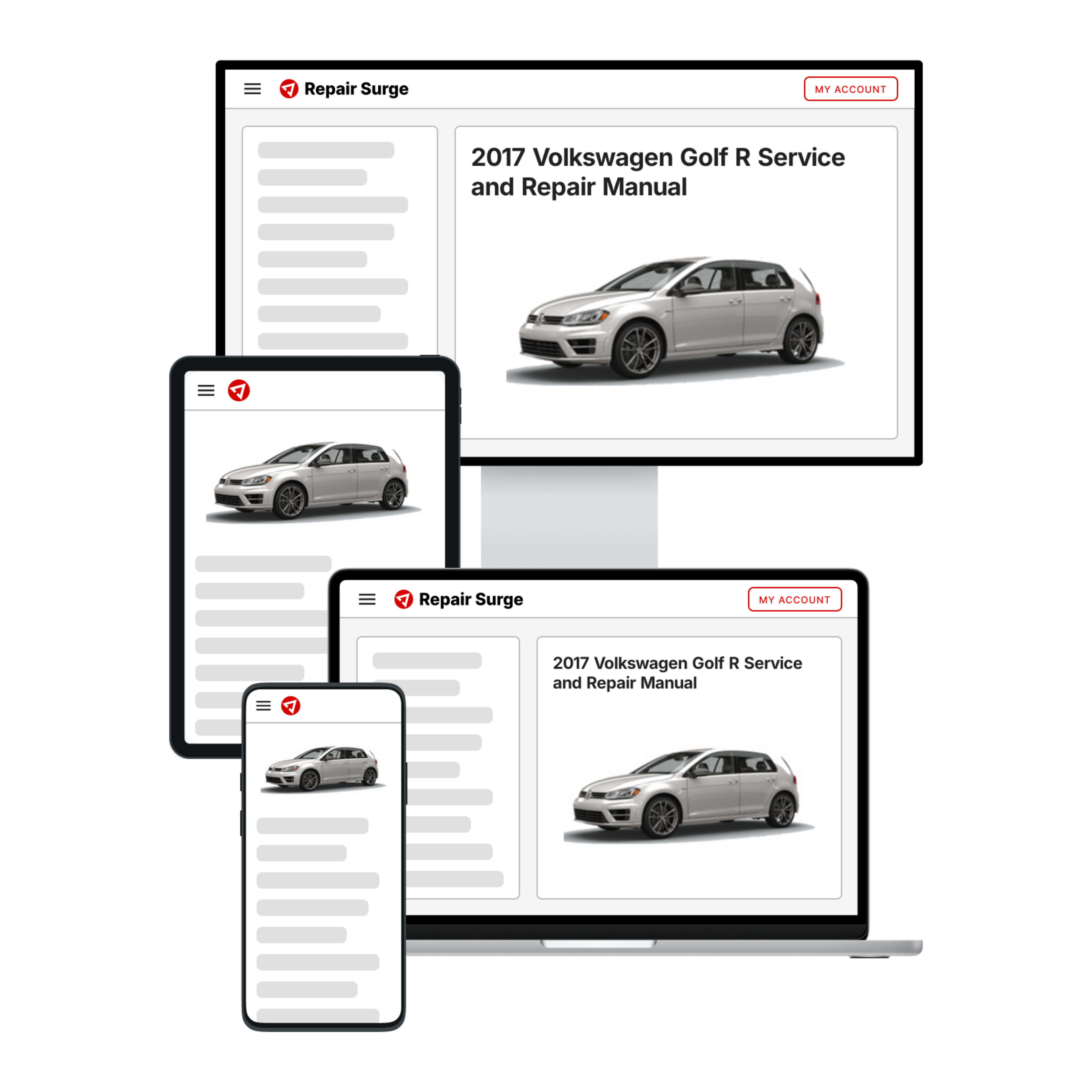 2017 Volkswagen Golf R service and repair manual hero image