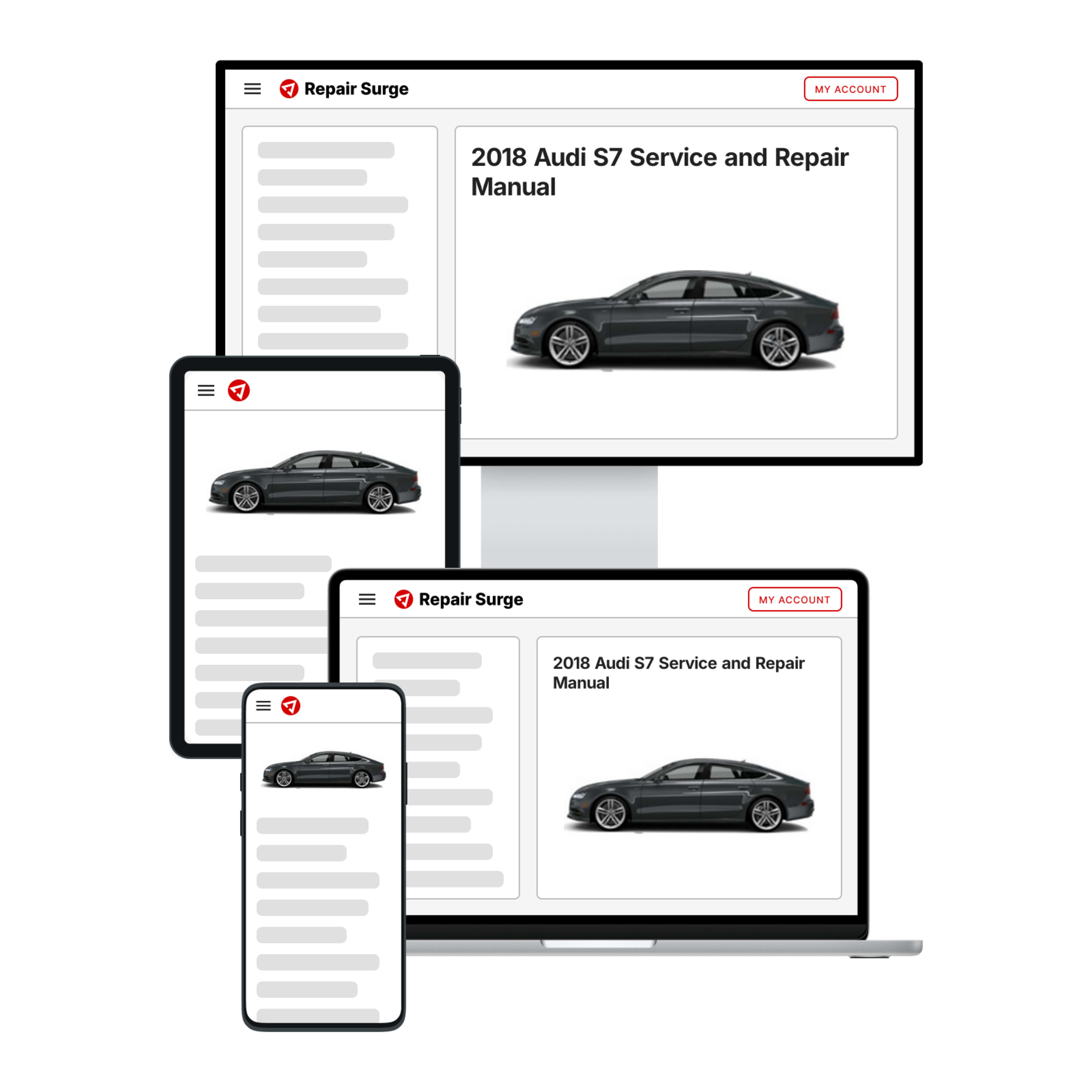 2018 Audi S7 service and repair manual hero image