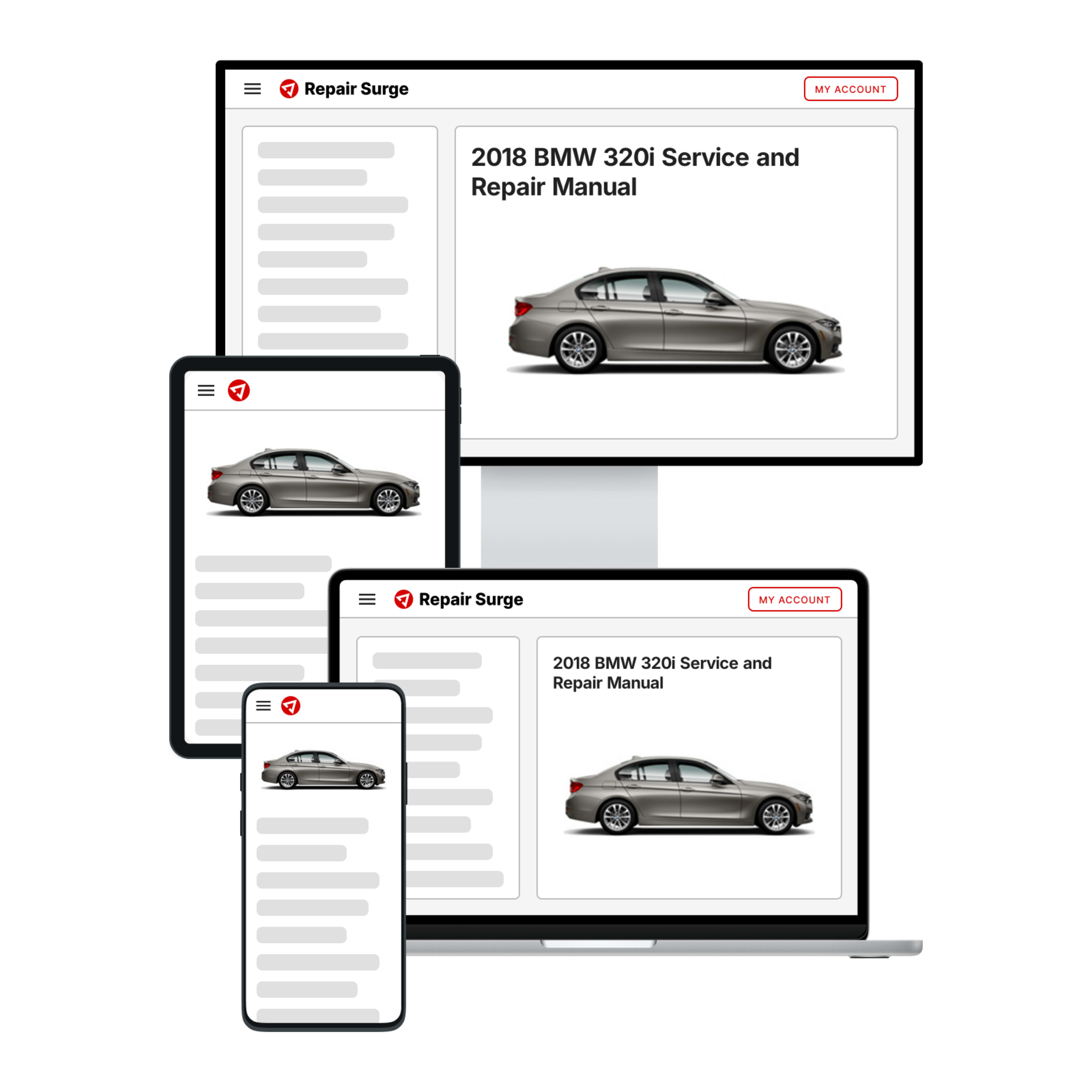2018 BMW 320i service and repair manual hero image