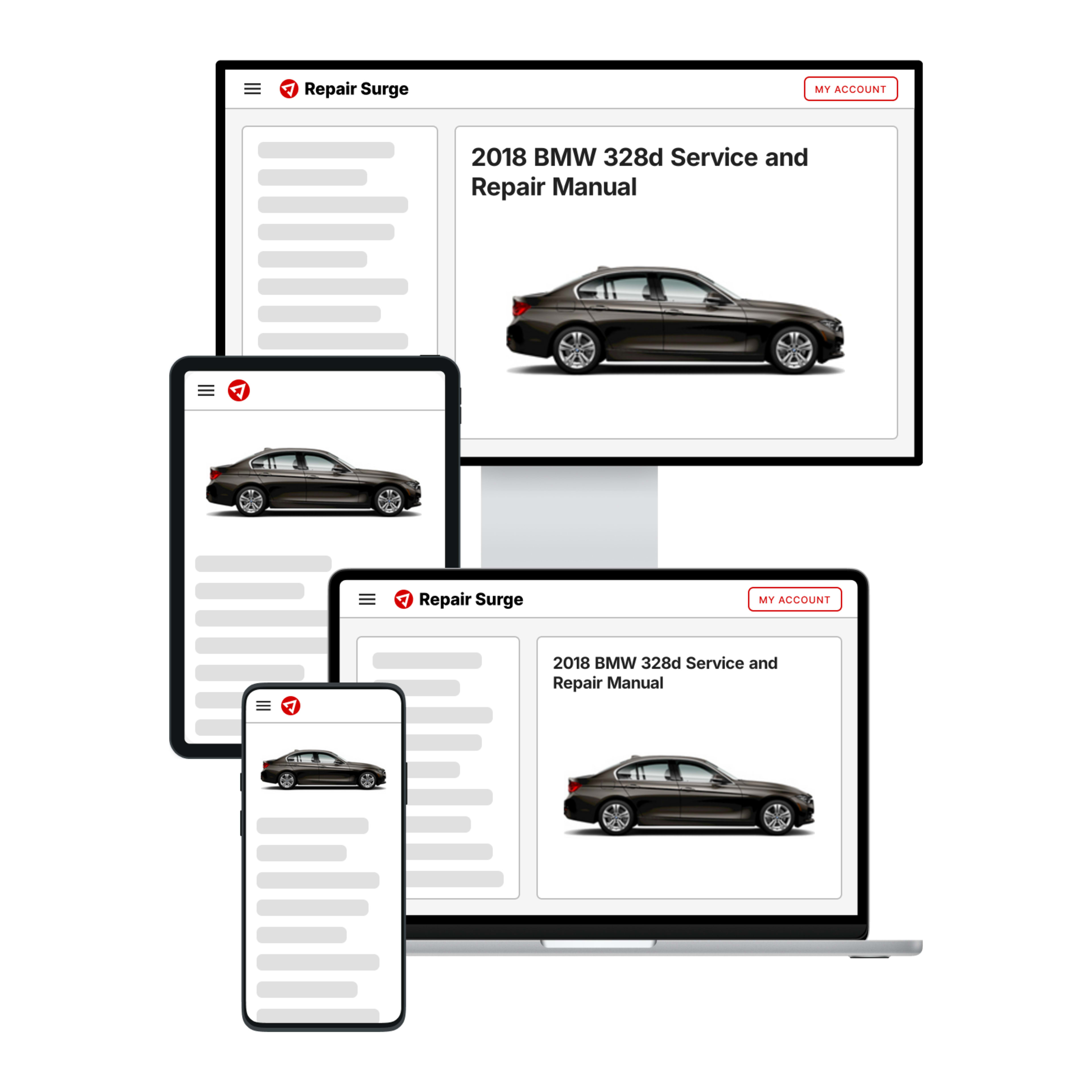 2018 BMW 328d service and repair manual hero image