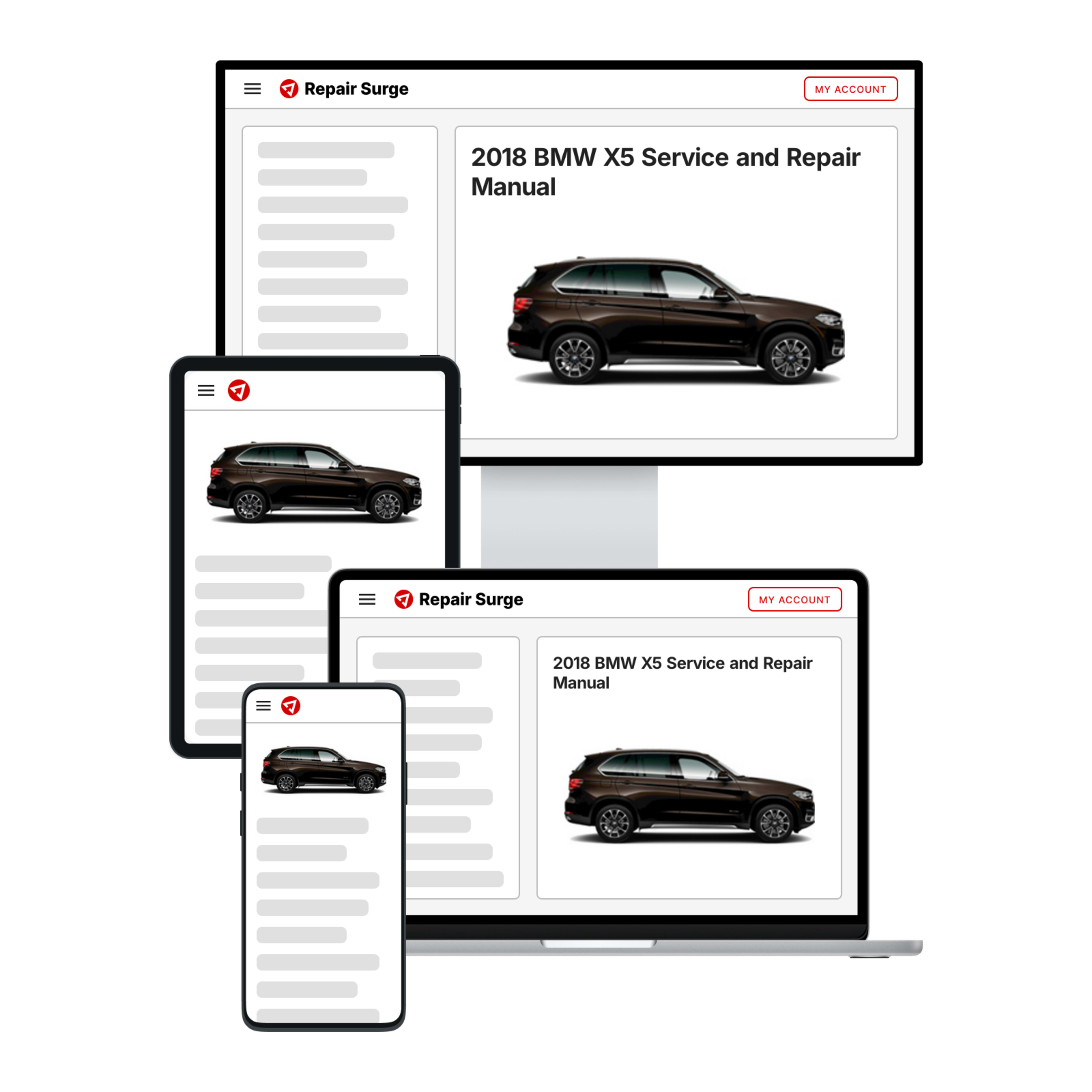 2018 BMW X5 service and repair manual hero image