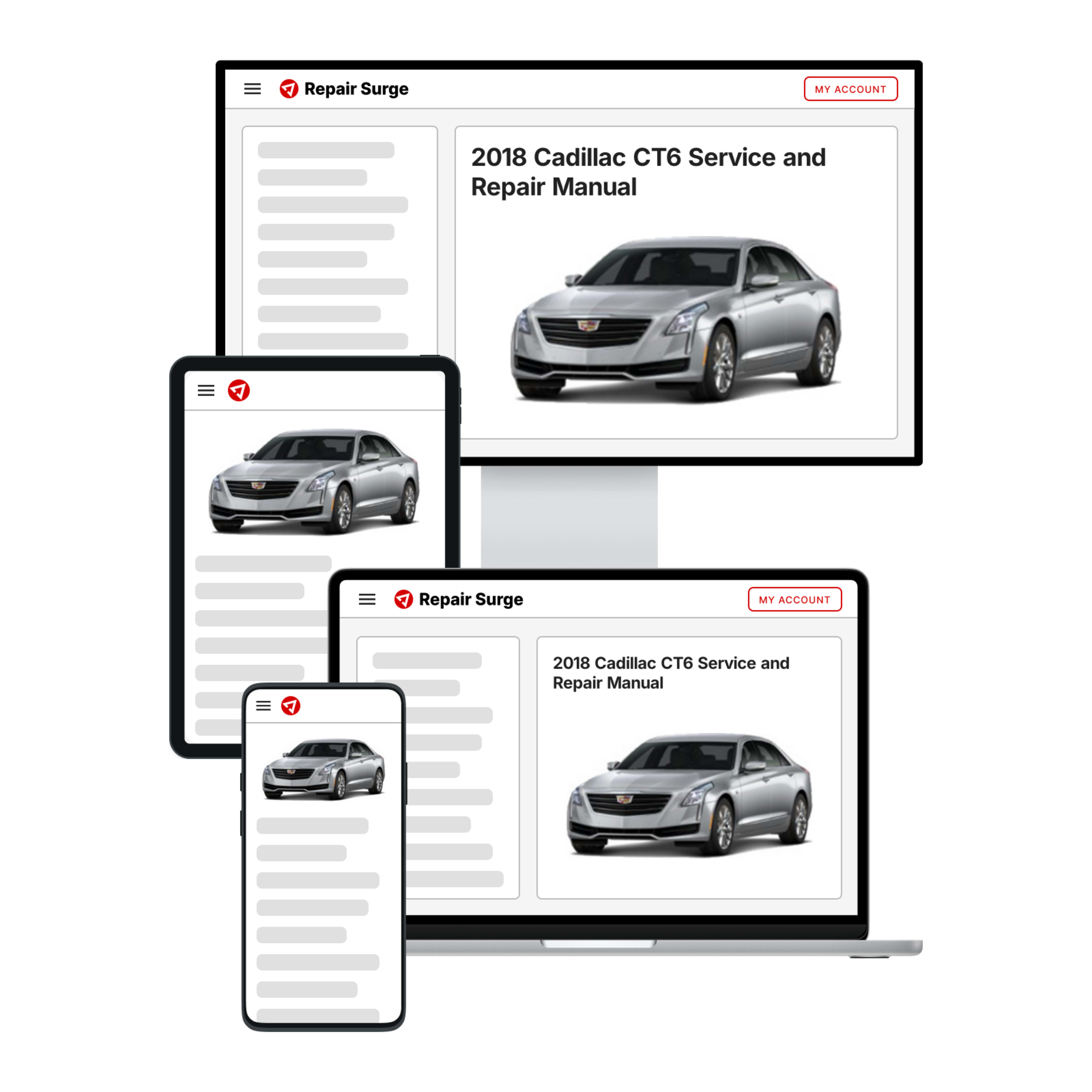 2018 Cadillac CT6 service and repair manual hero image