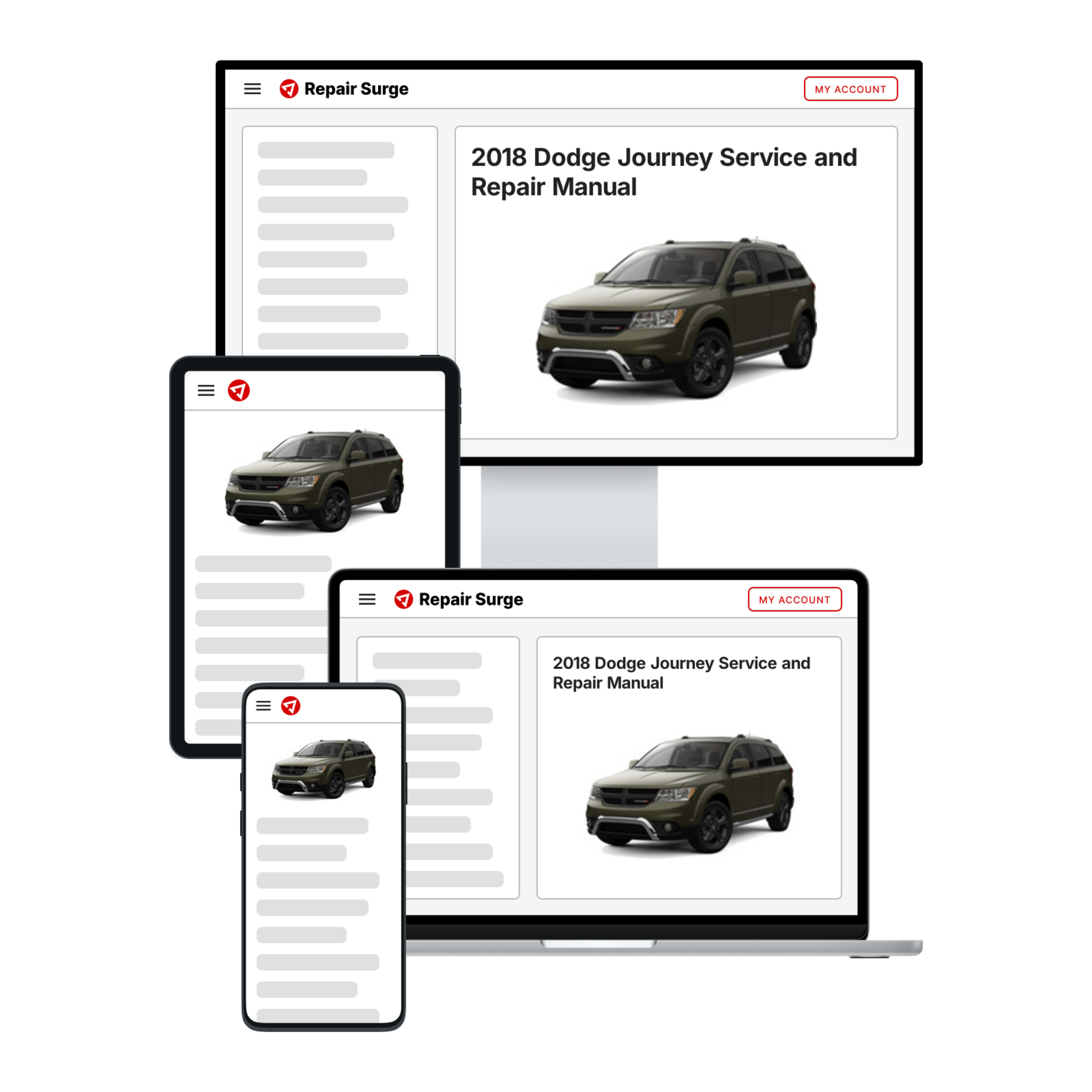 2018 Dodge Journey service and repair manual hero image